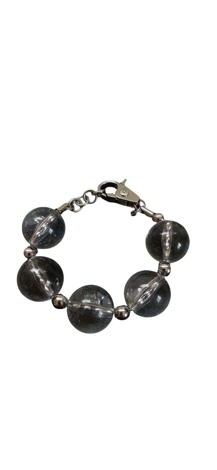 Dolce & Gabbana Dolce & Gabbana Vintage Clear Orb Logo Charm Bracelet Size ONE SIZE - 1 Thumbnail