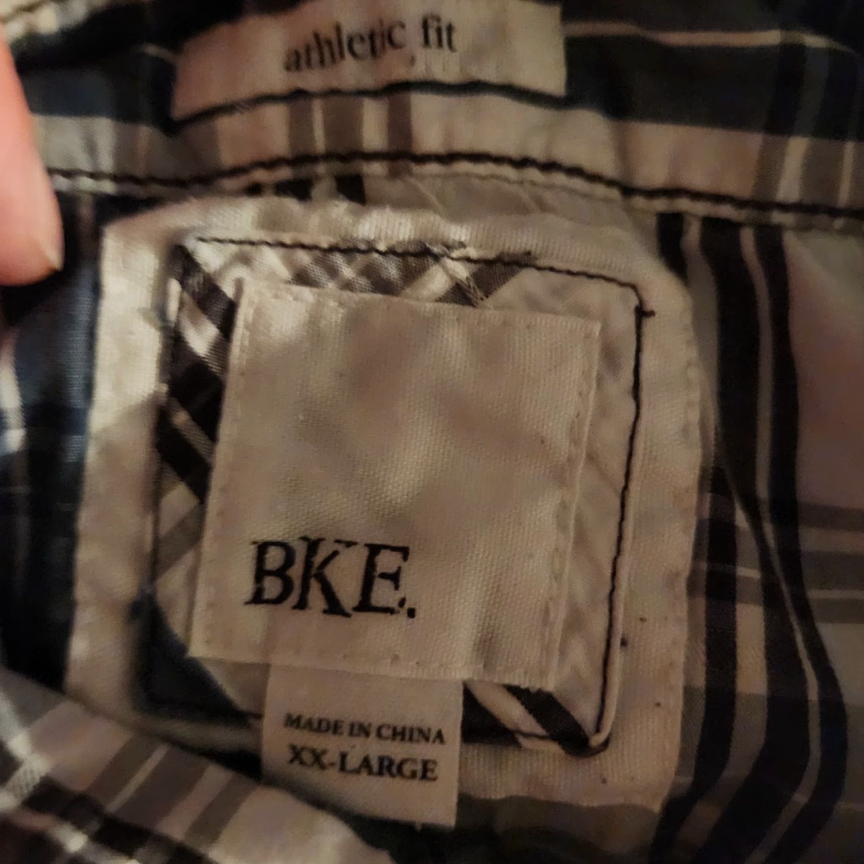 BKE BKE Athletic Fit Men’s 2XL Long Sleeve Pearl Snap White/Green Western Shirt Shirt Men Cowboy Western Square-Plate Button-Up Size US XXL / EU 58 / 5 - 5 Thumbnail