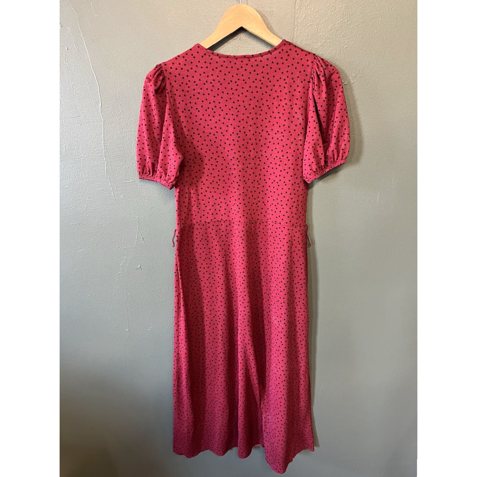 Zara Zara Dress Women Red Maxi Long Sleeve Short Sleeve Size S Polka Dot Pattern Women Dress Summer Size 28" / US 6 / IT 42 - 2 Thumbnail