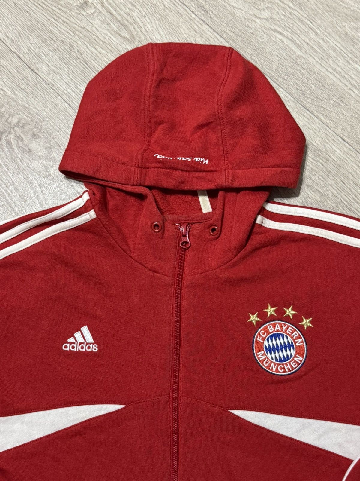 Adidas 🔷Vintage Adidas Bayern Munich 2013/14 Zip Hoodie🔷 Size US L / EU 52-54 / 3 - 3 Thumbnail