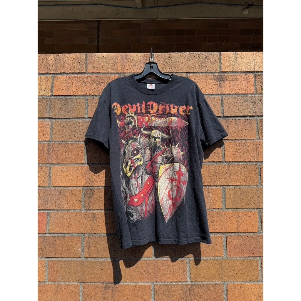 2010s Devil Driver Vintage Death Metal Band Tour Tee Shirt