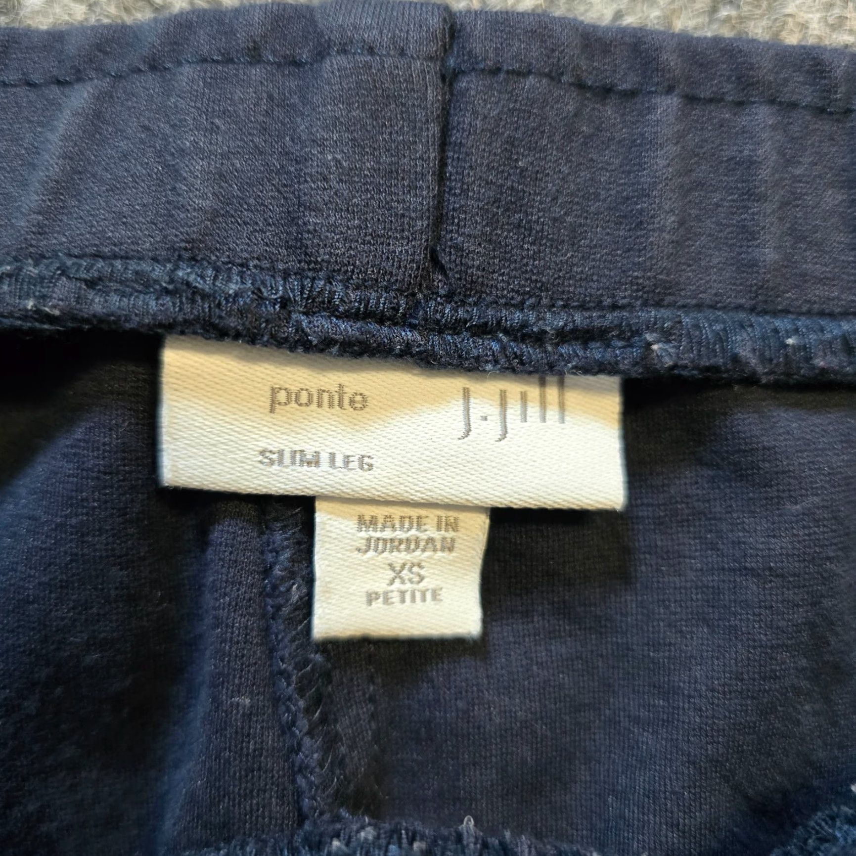 J. Jill J. Jill Pants Womens Petite XS Blue Ponte Slim Leg Stretchy Casual Basic Pants Size 26" / US 2 / IT 38 - 4 Thumbnail