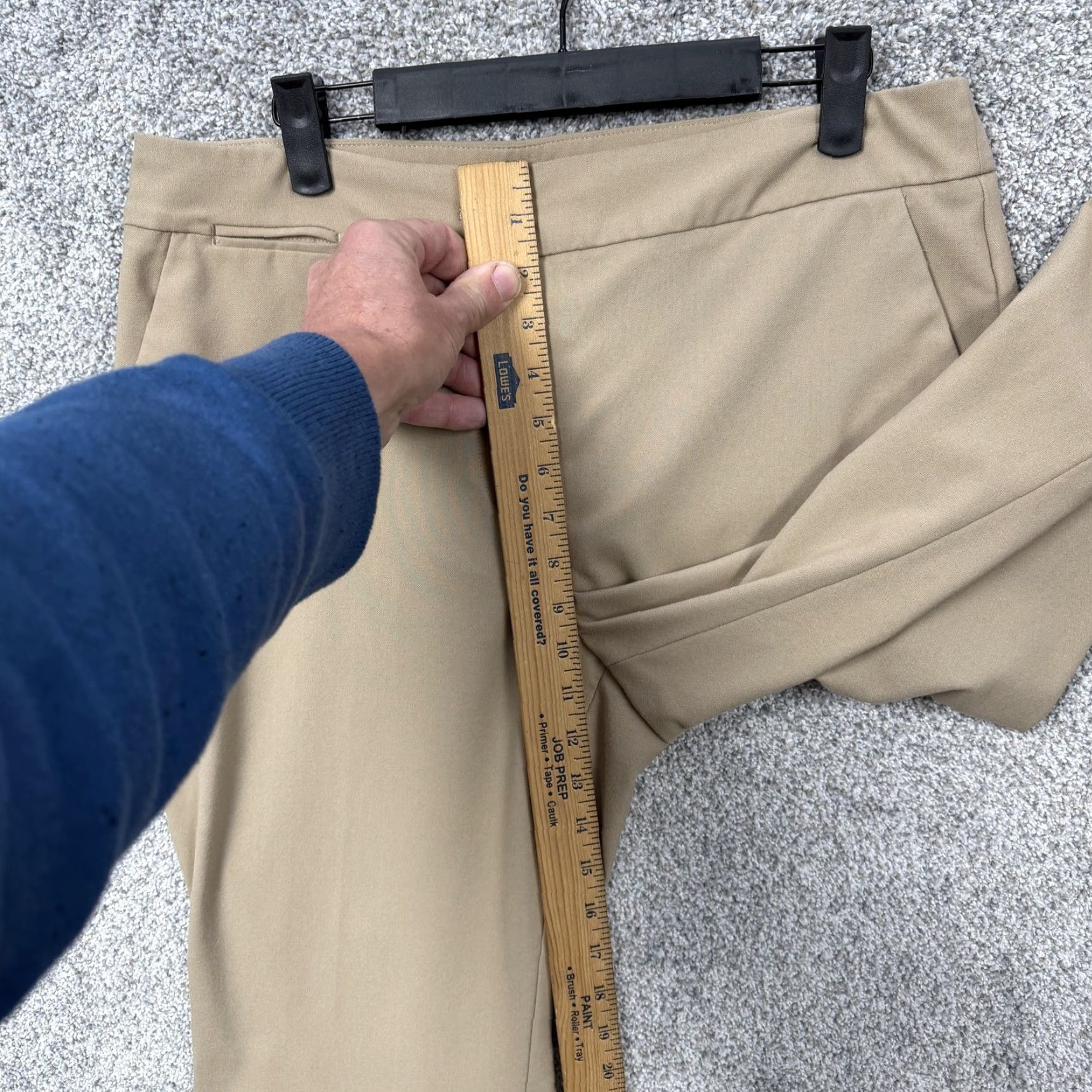 Talbots Talbots Dress Pants Womens 10 Khaki Beige Straight Leg Stretch Office Workwear Size 32" / US 10 / IT 46 - 5 Thumbnail