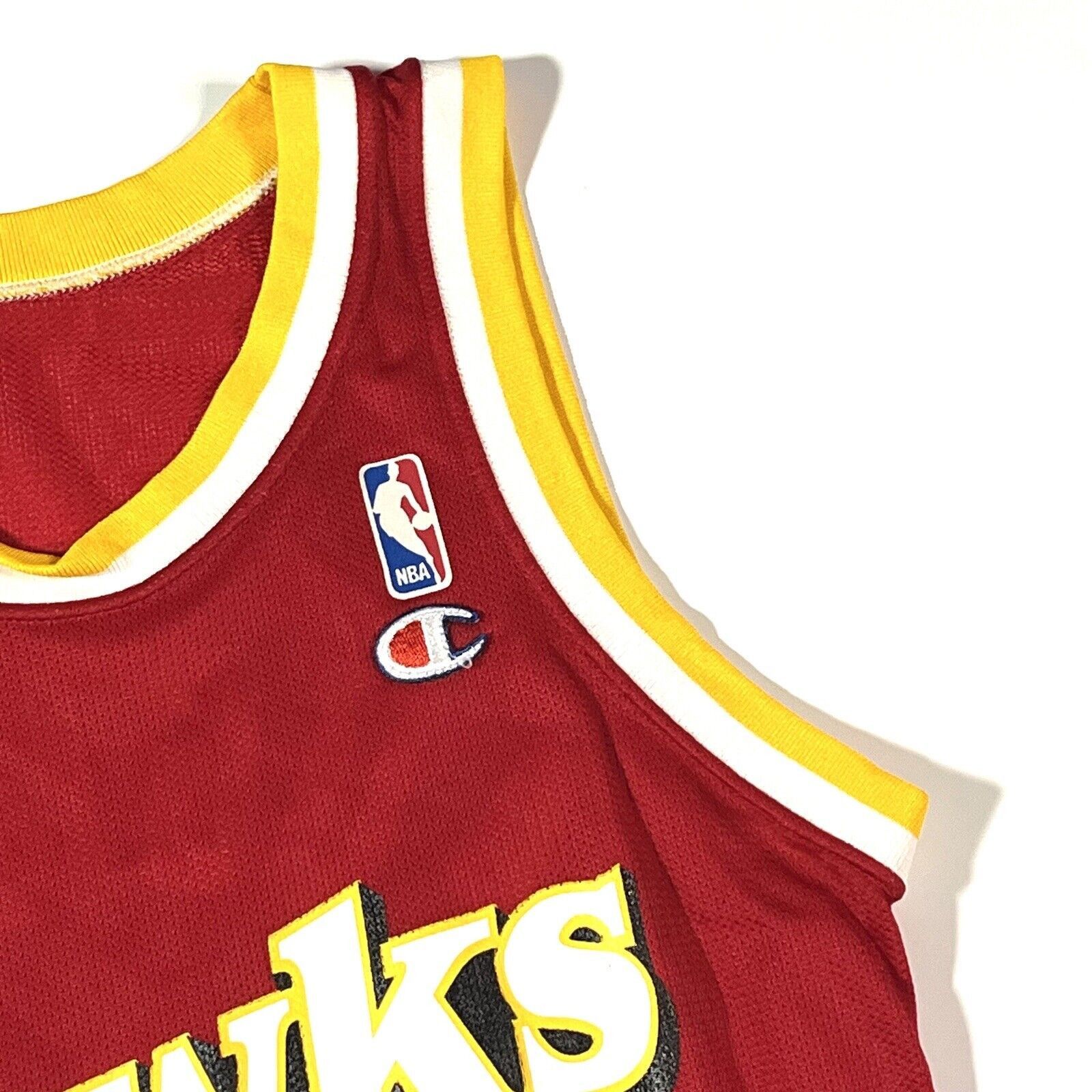 Vintage VTG Champion Atlanta Hawks Augmon Basketball Jersey 36 S Size US S / EU 44-46 / 1 - 6 Thumbnail