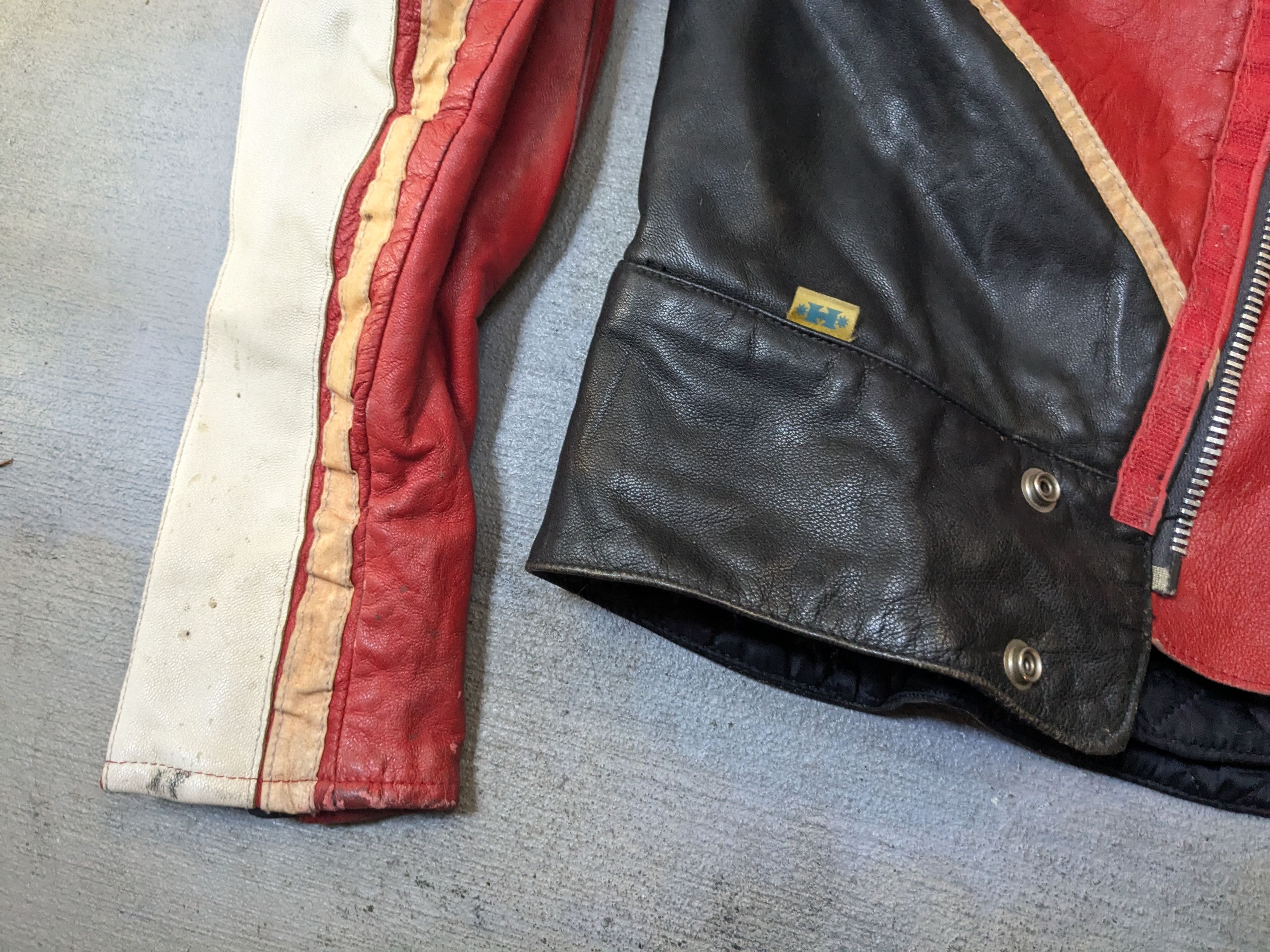 Genuine Leather Vintage Motorcycle Leather Biker Jacket Red Black White Y2K Size US M / EU 48-50 / 2 - 3 Thumbnail