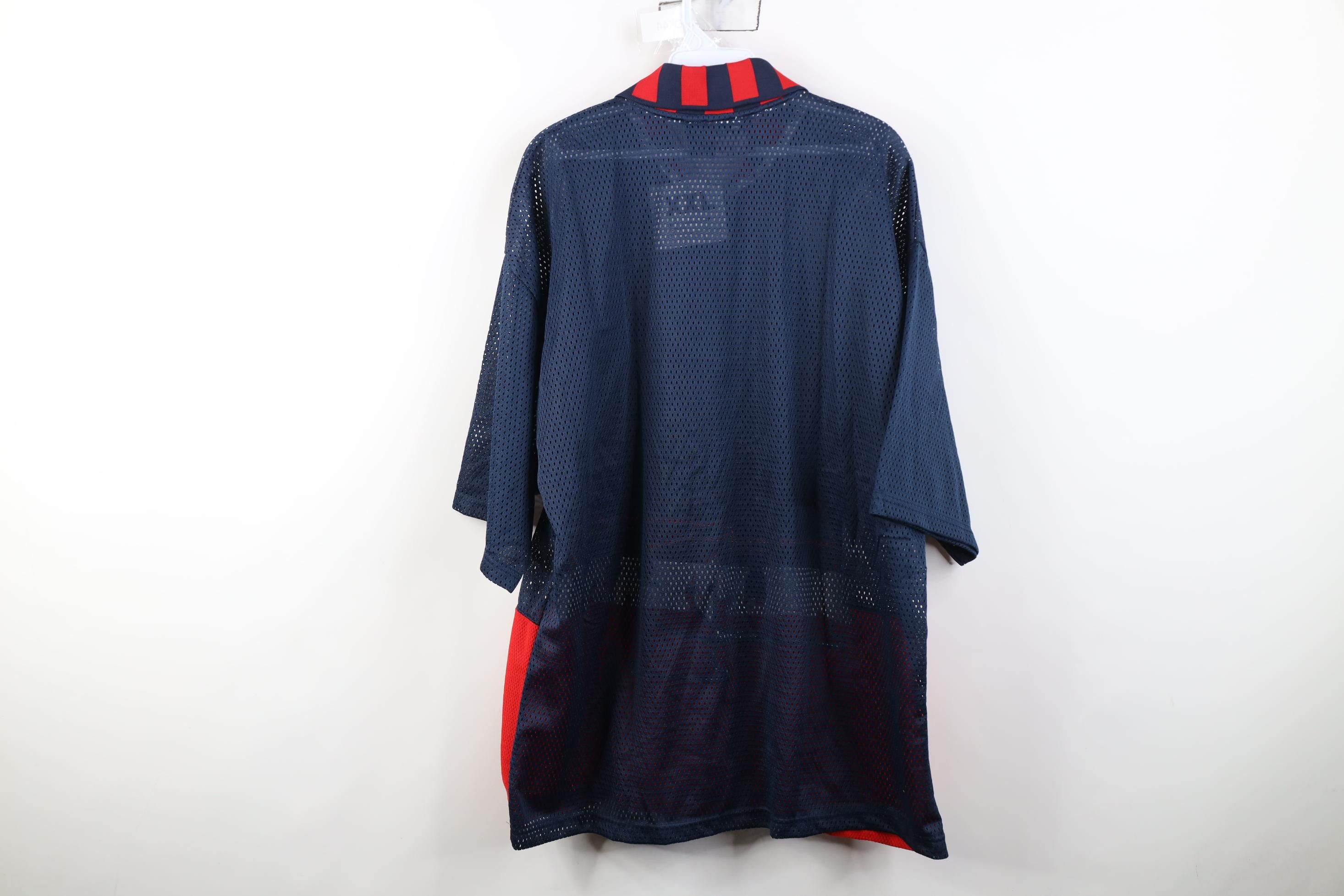 Vintage Deadstock Vintage 90s Y2K Mesh 1/4 Zip Polo Shirt Hip Hop Size US XXL / EU 58 / 5 - 14 Thumbnail