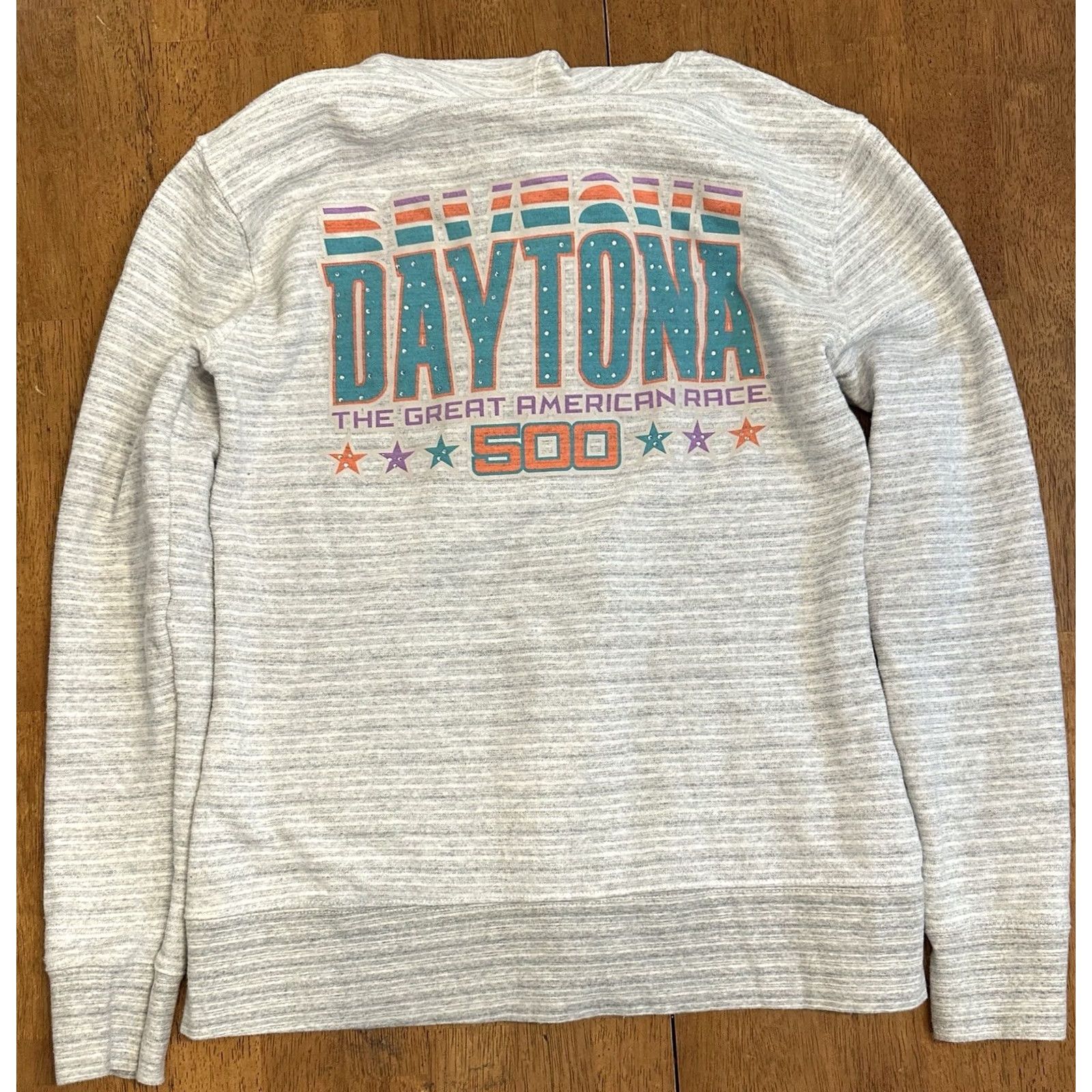 NASCAR VINTAGE 2015 Daytona 500 Womens Full Zip Hoodie Sweatshirt NASCAR M Gray Pullover Zip Hoodie Collectable Christmas Nascar Womens M Size M / US 6-8 / IT 42-44 - 3 Thumbnail