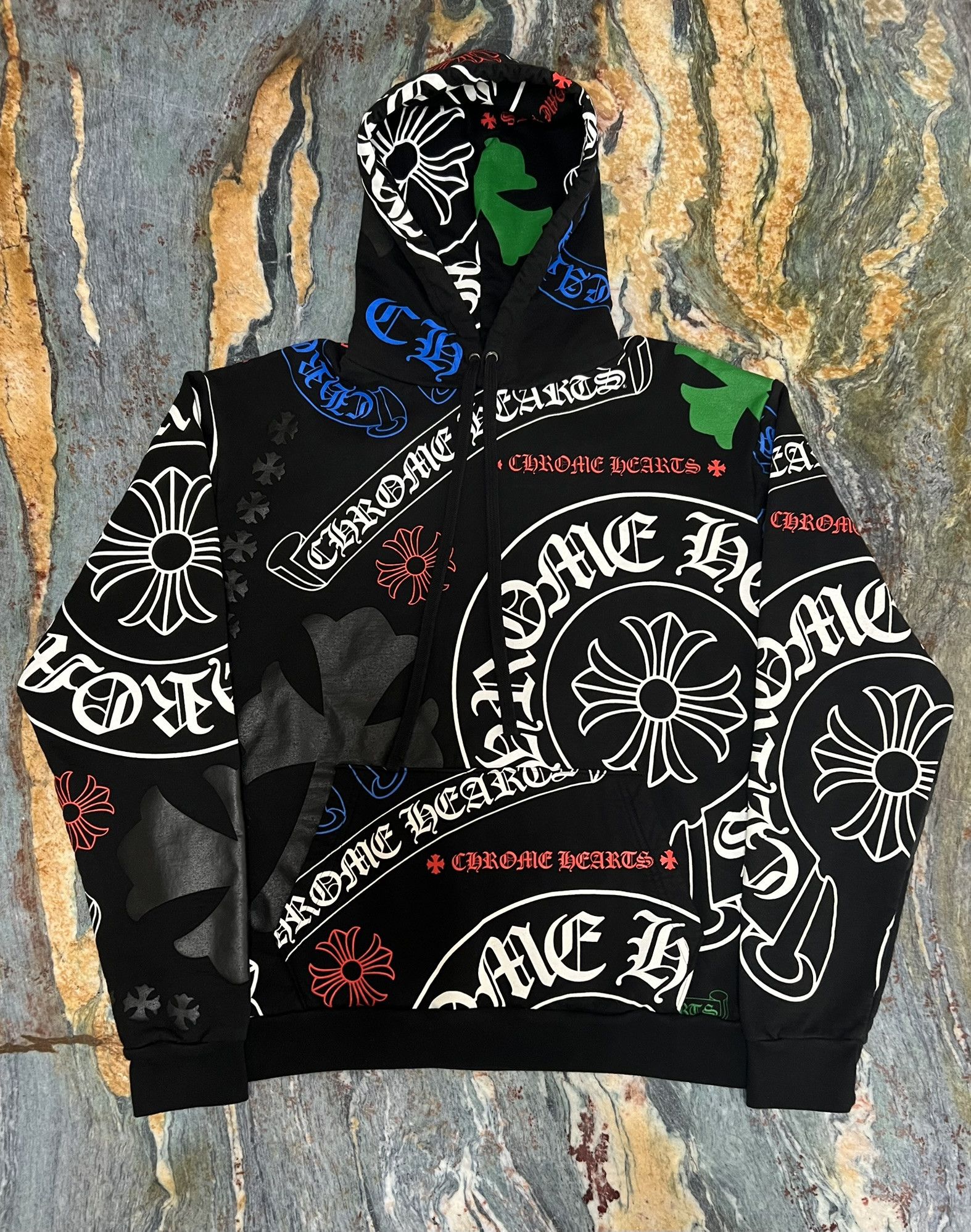 Chrome Hearts Chrome Hearts Stencil Hoodie (Black) Size US M / EU 48-50 / 2 - 1 Thumbnail