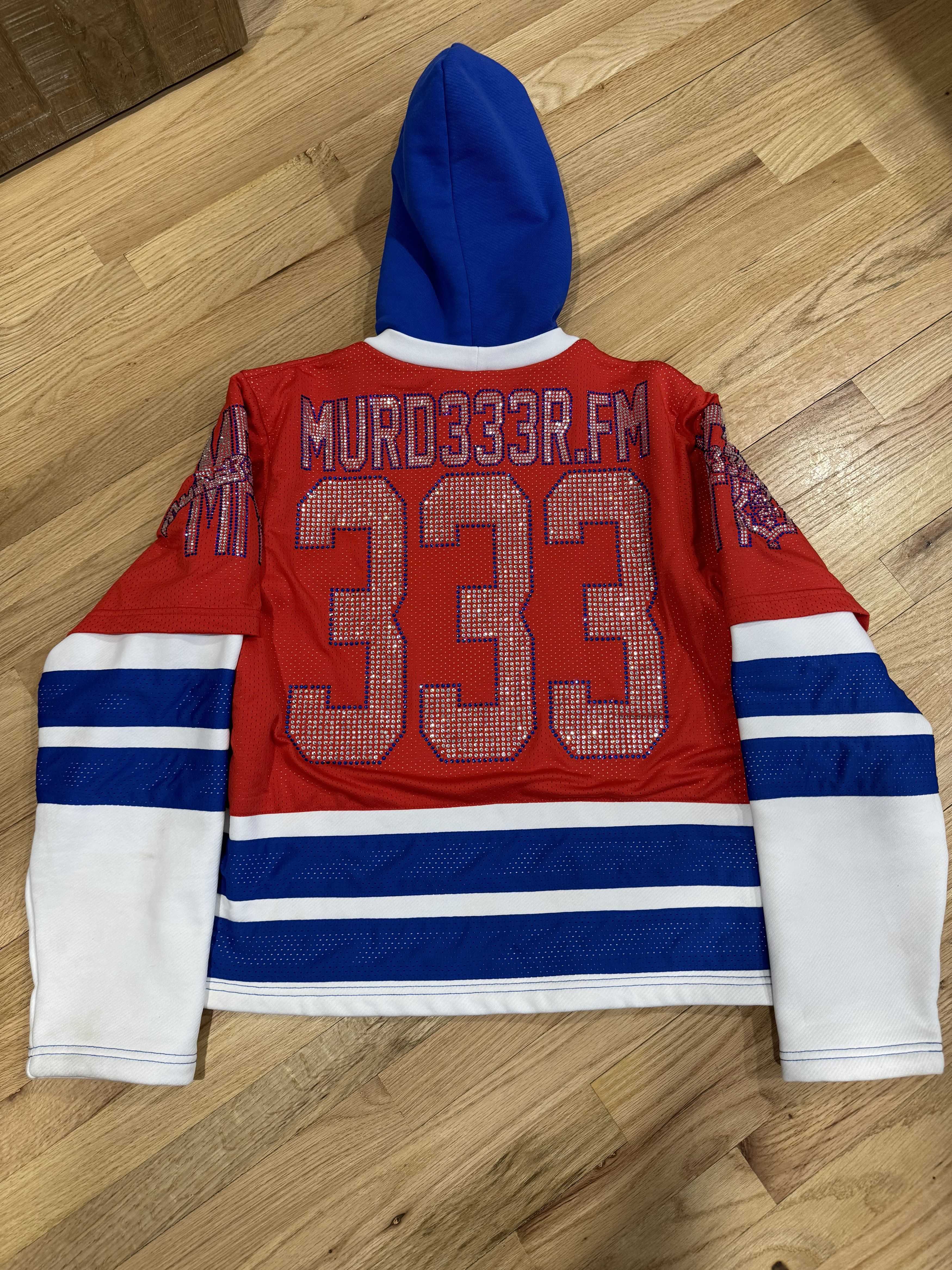 murd333r.fm MURD333R.FM IC333 JERSEY HOODIE Size US M / EU 48-50 / 2 - 6 Thumbnail