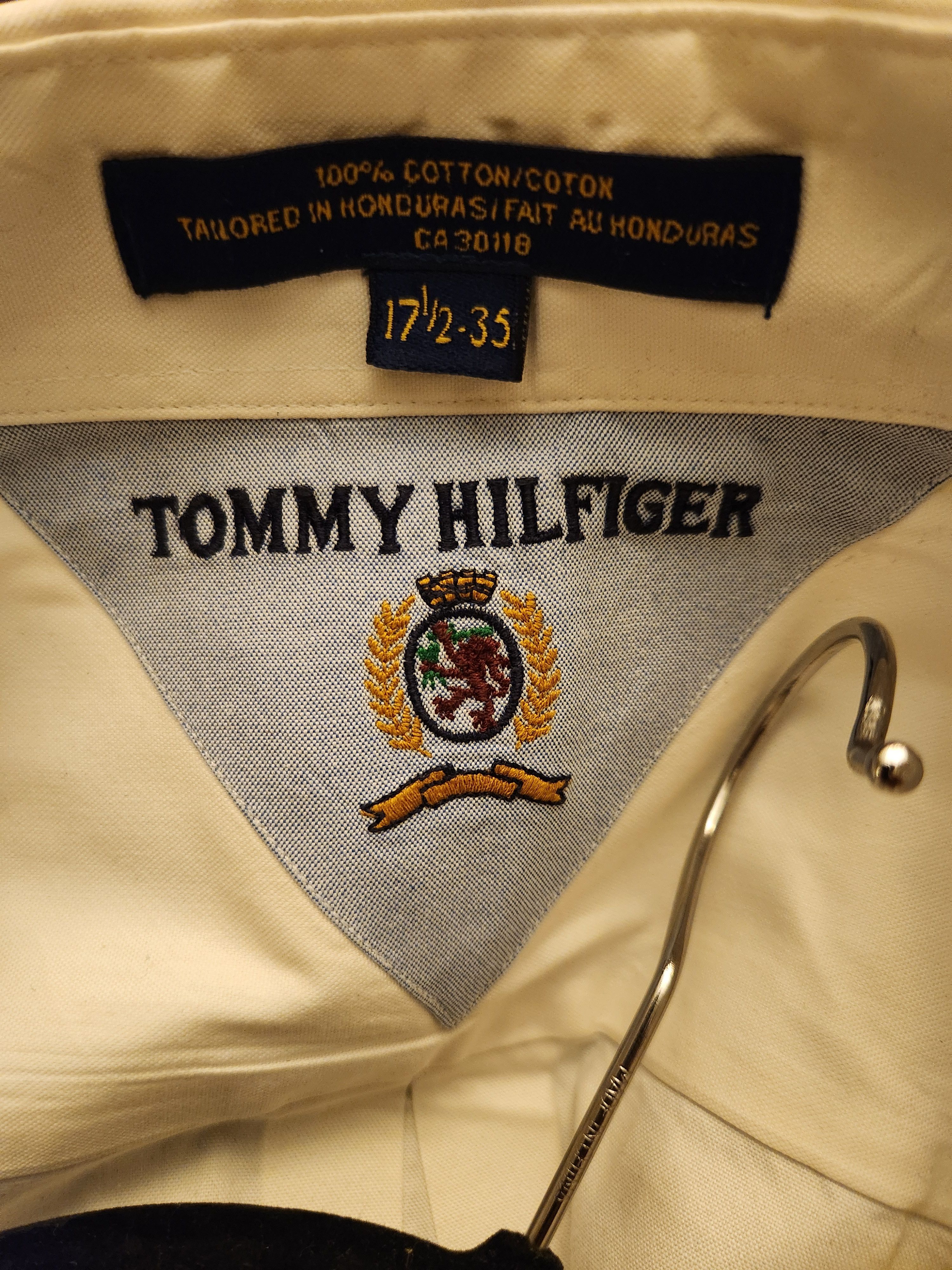Tommy Hilfiger Vintage Men's 100% Cotton Long Sleeve Shirt Size US XXL / EU 58 / 5 - 3 Thumbnail