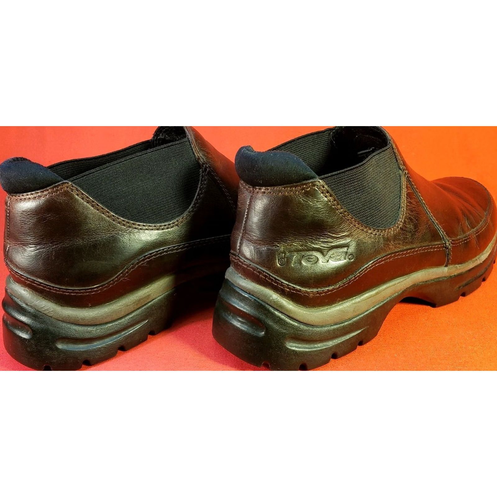 Teva Teva Chelsea Boot Womens 8.5M 39.5 EU Brown Leather Cushioned Insole Boots Chelsea Shoes Size US 9 / IT 39 - 6 Thumbnail