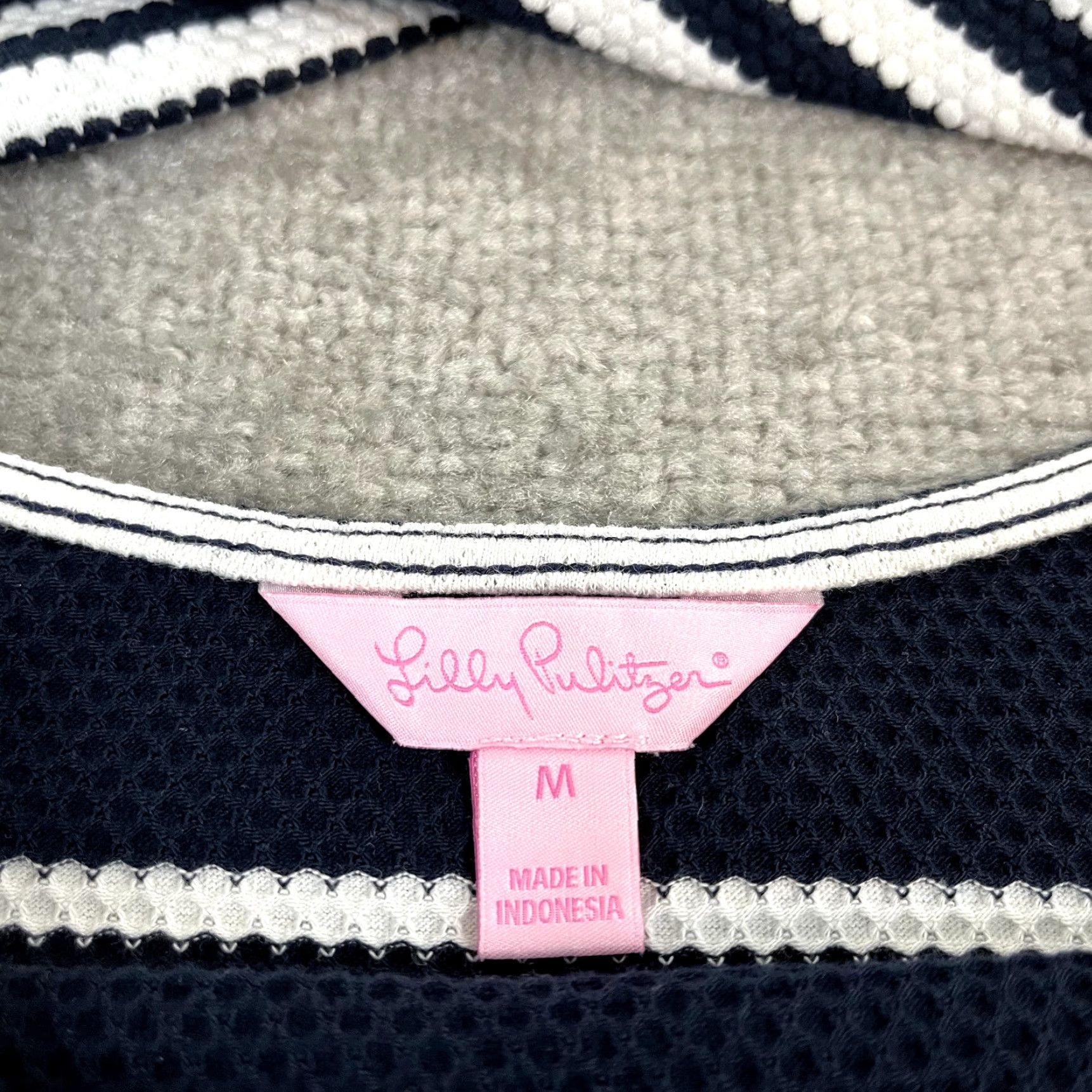 Lilly Pulitzer LILLY PULITZER Dress Womens Medium Blue White Striped Bay Above Knee Beach 27867 Size M / US 6-8 / IT 42-44 - 7 Thumbnail