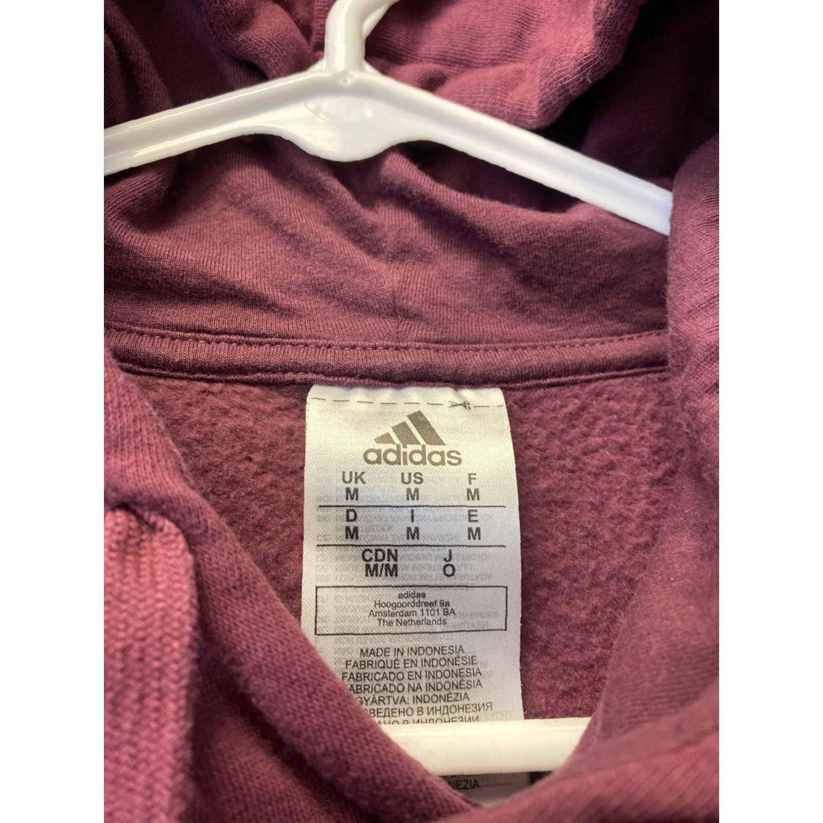 Adidas Adidas Hoodie Mens M Red White Hooded Sweatshirt Casual Outdoor Adult 98-34 Sports Basketball Gym & Training Mens/Hoodie Size US M / EU 48-50 / 2 - 4 Thumbnail