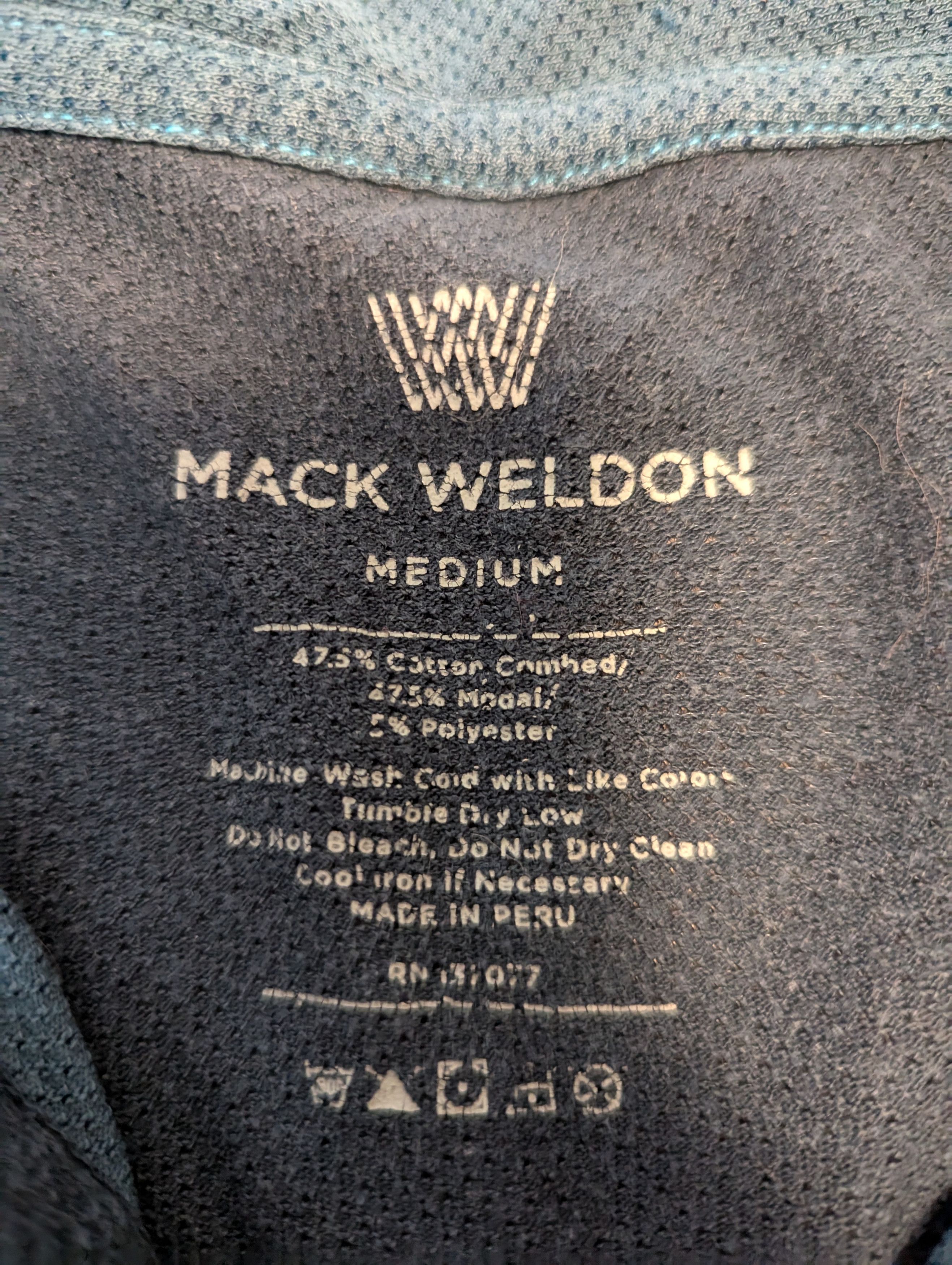 Other Mack Weldon Men's Two-Tone Blue Polo Size US M / EU 48-50 / 2 - 4 Thumbnail