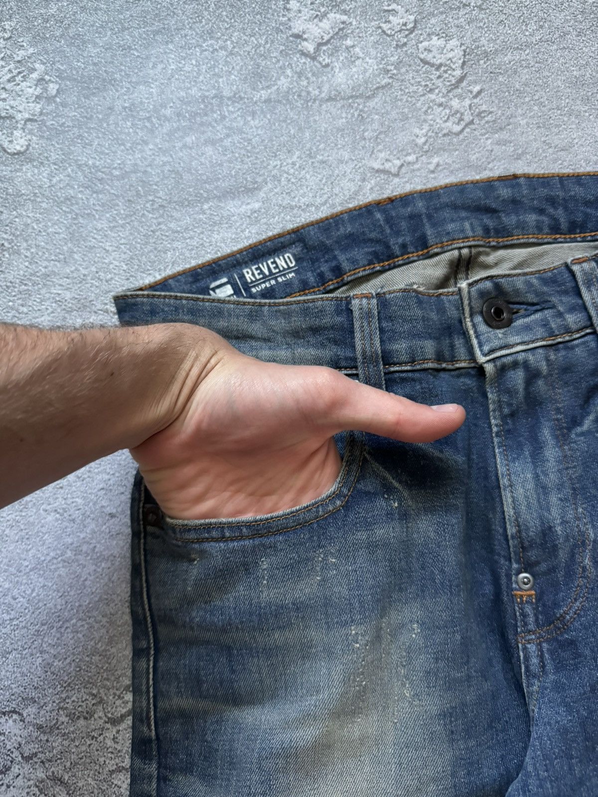 G-Star × Vintage G star raw 28/32 revend super slim denim pant trouser jeans Size US 28 / EU 44 - 11 Thumbnail