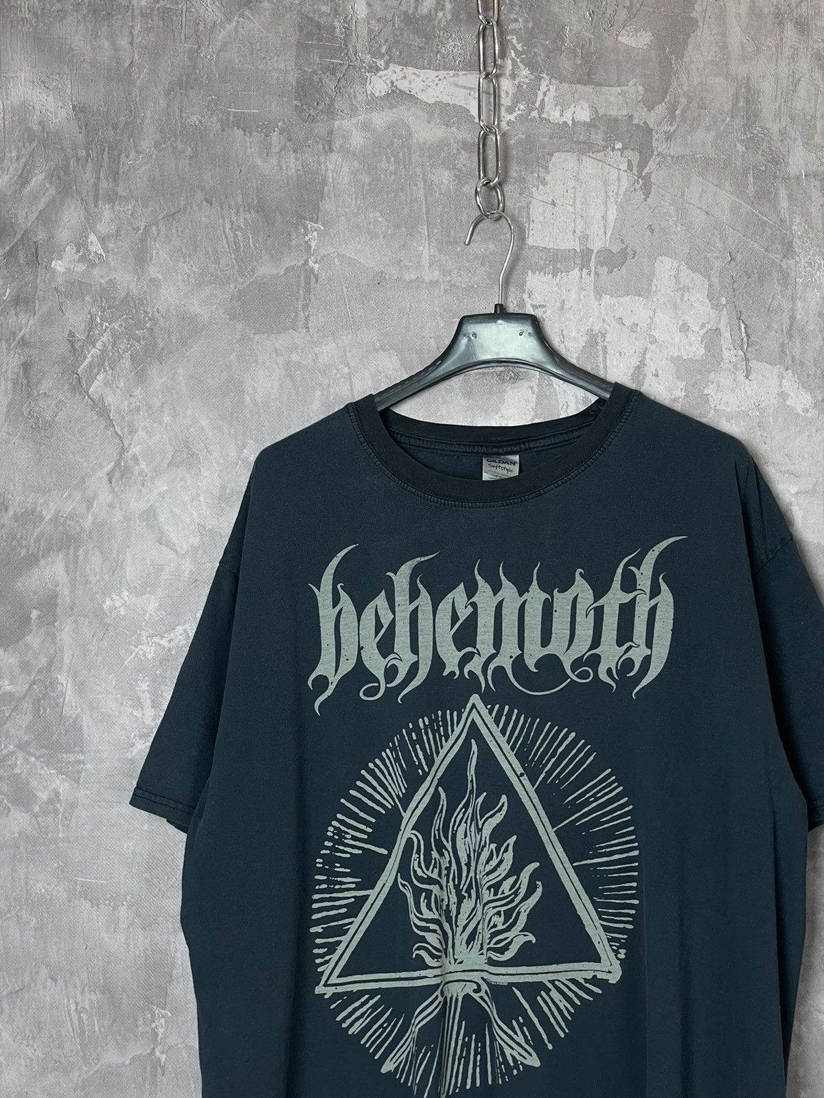 Band Tees × Vintage 90s behemoth full graphic metal band tour black T-shirt Size US XL / EU 56 / 4 - 2 Thumbnail