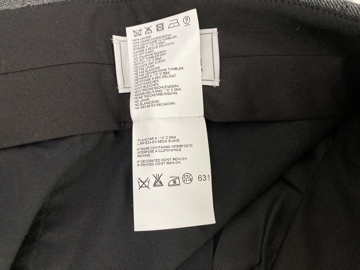 Maison Margiela MM 🇮🇹 Grey Wool Airate Slacks Runway Vintage 2010 NWT Size 38R - 17 Thumbnail