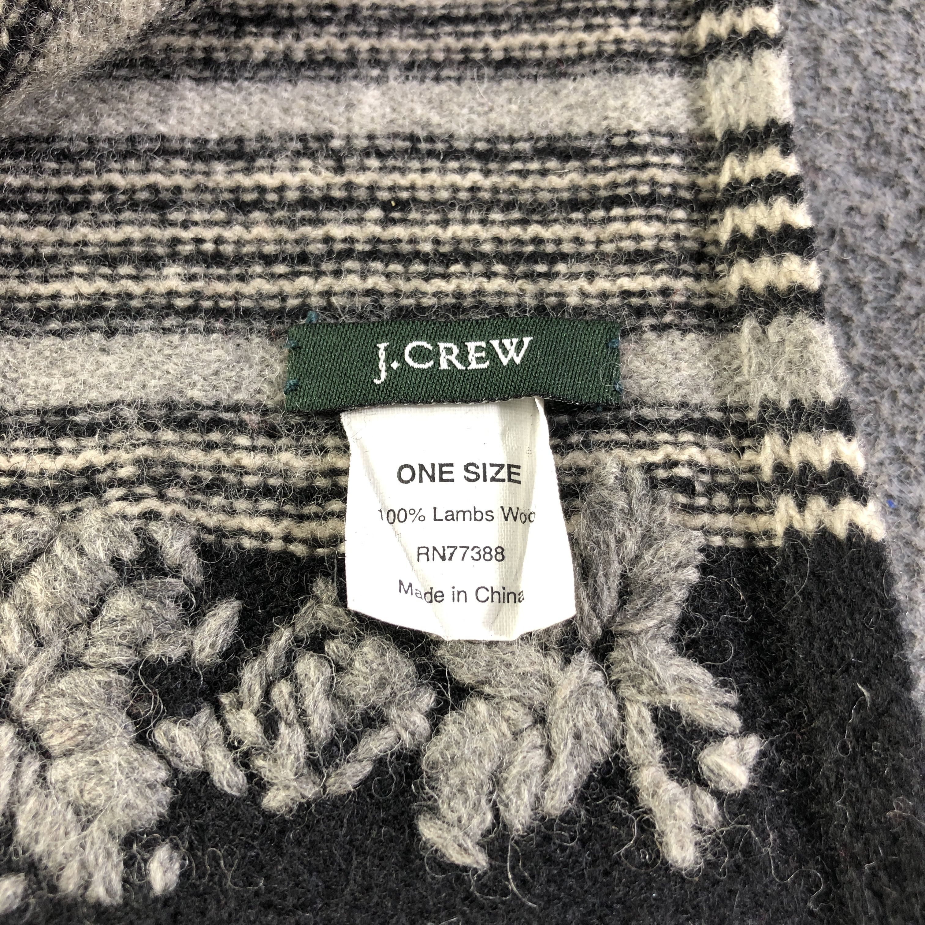 J.Crew J.Crew Wool Scarf Muffler Neckwear V2743 Size ONE SIZE - 5 Thumbnail