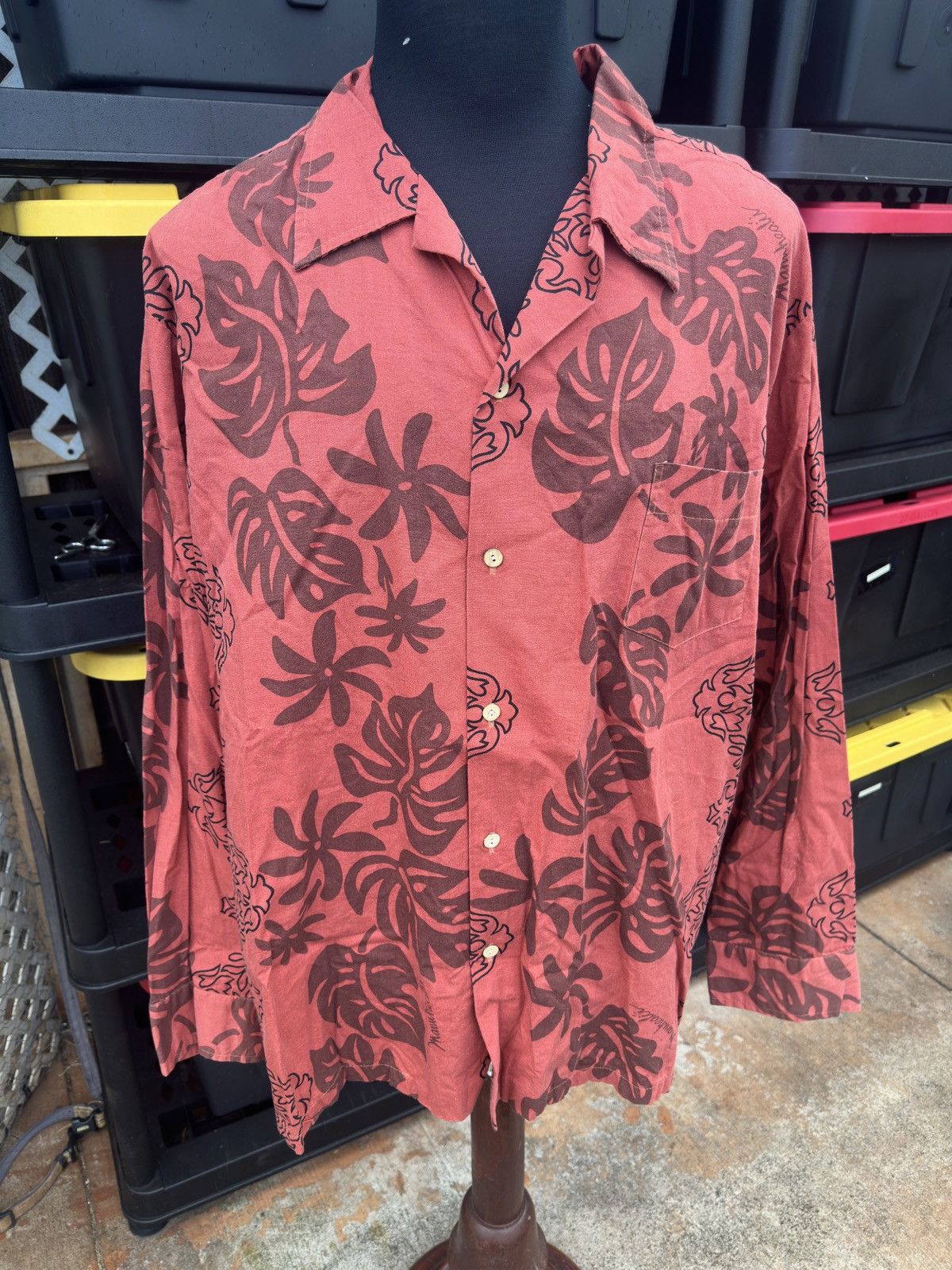 Other Rare Vintage Manuhealii Hawaiian Red Long Sleeves Men's XXL Size US XXL / EU 58 / 5 - 1 Thumbnail