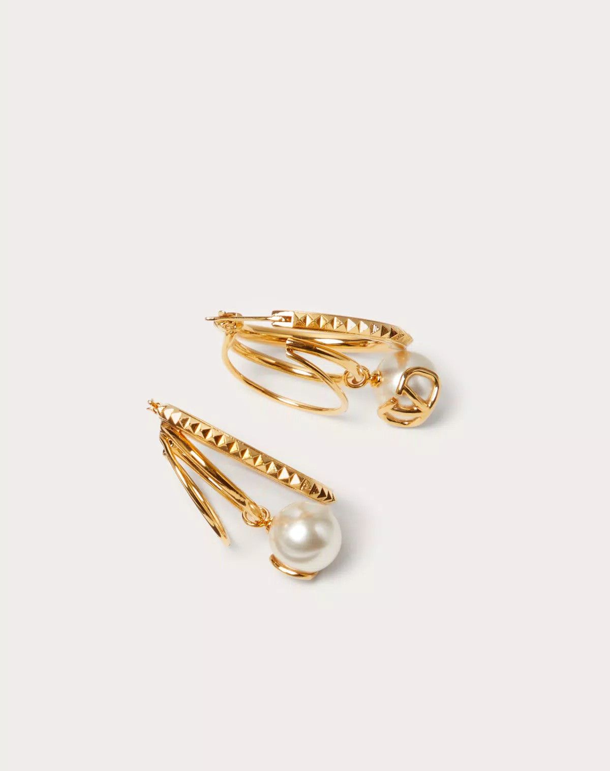 Valentino oc11z0725 Size:OS/Earrings With Swarovski® Pearls in Golden Size ONE SIZE - 3 Thumbnail