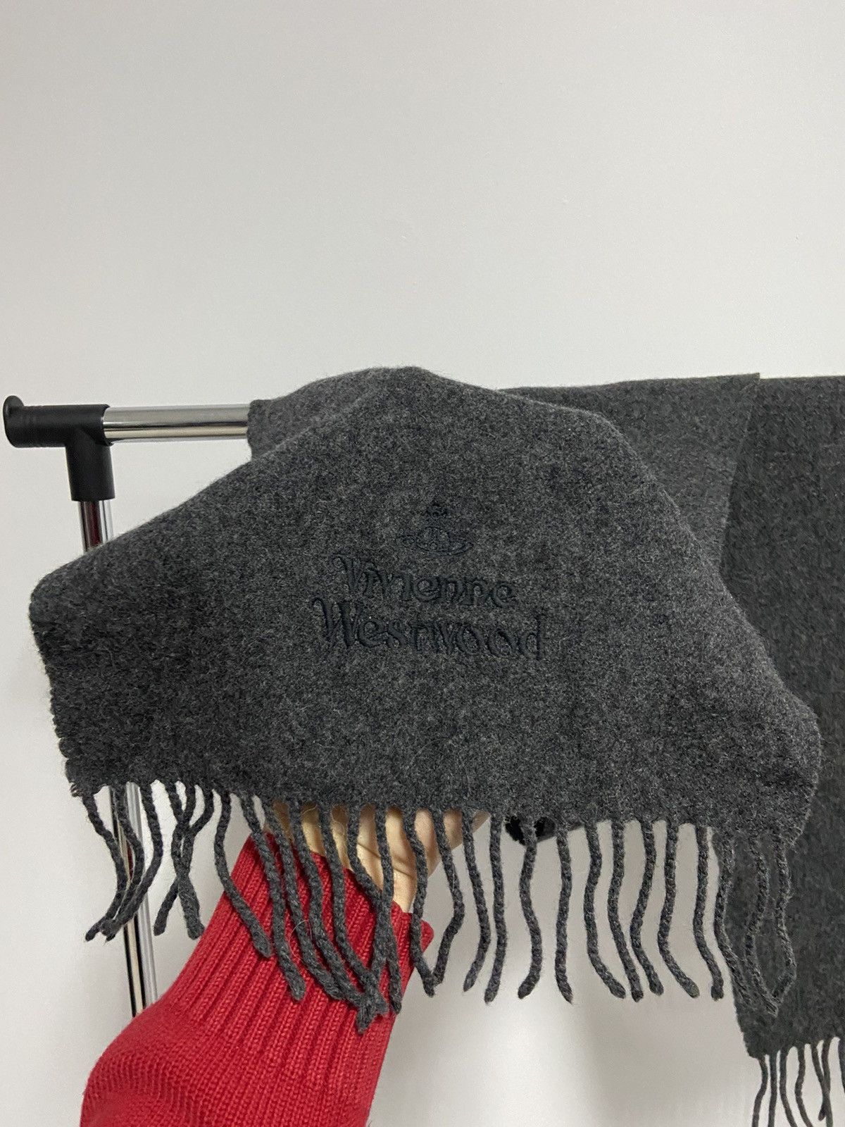 Vintage × Vivienne Westwood Vivienne Westwood scarf vintage logo wool Size ONE SIZE - 2 Thumbnail