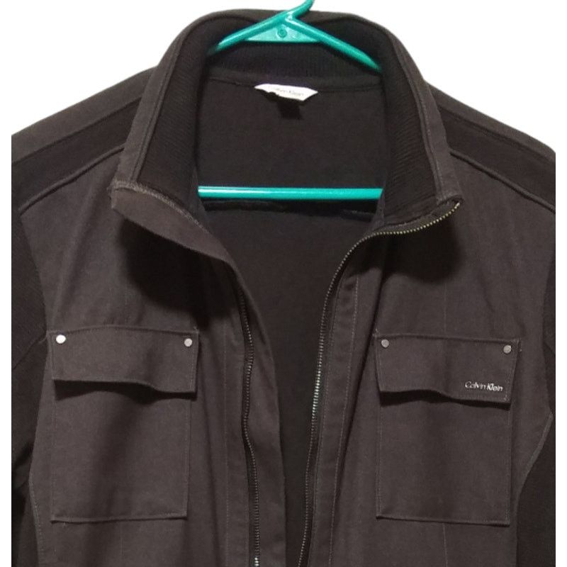 Calvin Klein Men's CALVIN KLEIN Zip Up Sweater Jacket Bomber Military Med Size US M / EU 48-50 / 2 - 3 Thumbnail