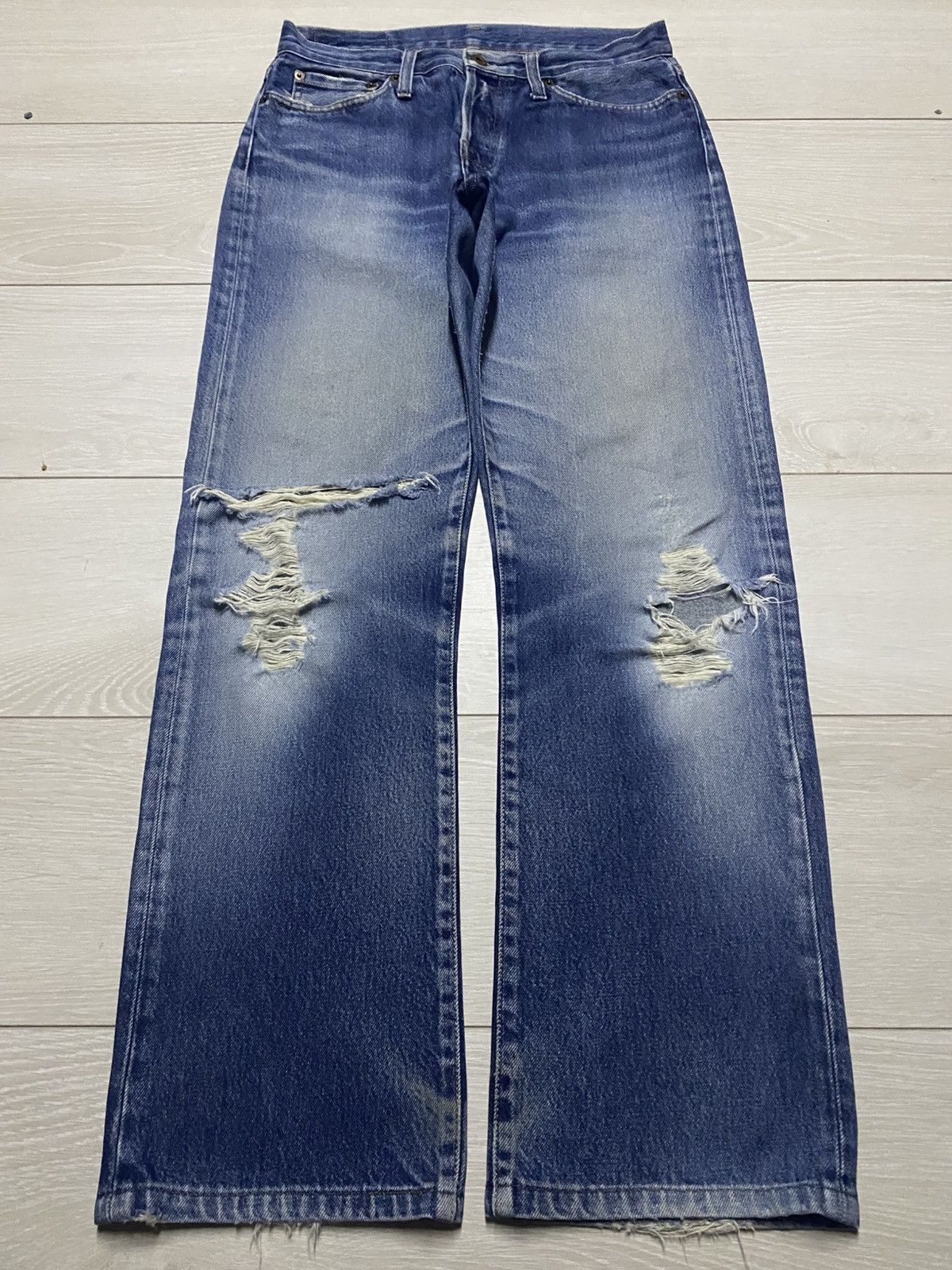 Replay Vintage Replay Jeans Mv914532 Distressed Faded Wash Jeans Size US 29 - 1 Thumbnail