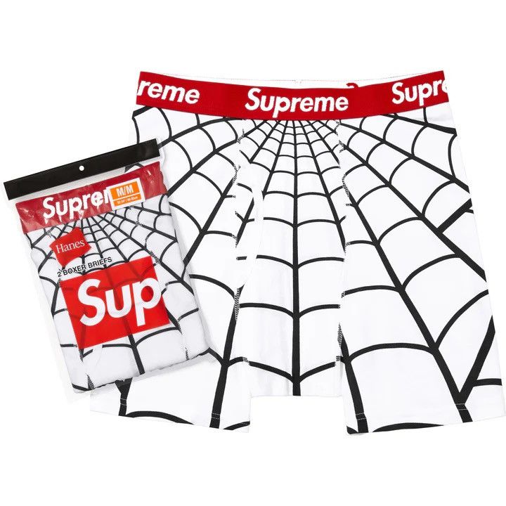 Hanes × Supreme Supreme/Hanes Boxers size XL 2 pack (Black/ White