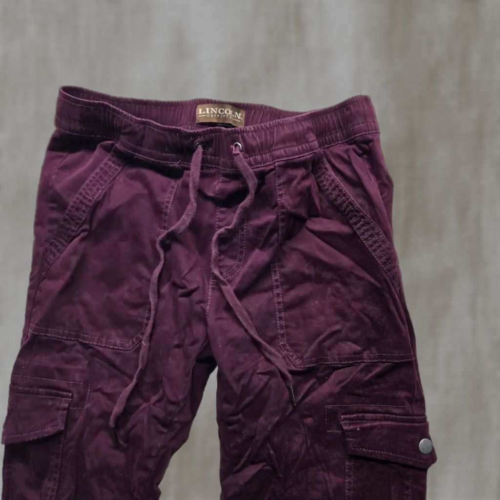 Vintage Lincoln Outfitters Women's Jegging Pant Purple Pull-On Elastic Waist 8 Denim Cotton Cotton-Blend Regular Jeans Adult Womens Purple 80s? Size 30" / US 8 / IT 44 - 1 Thumbnail
