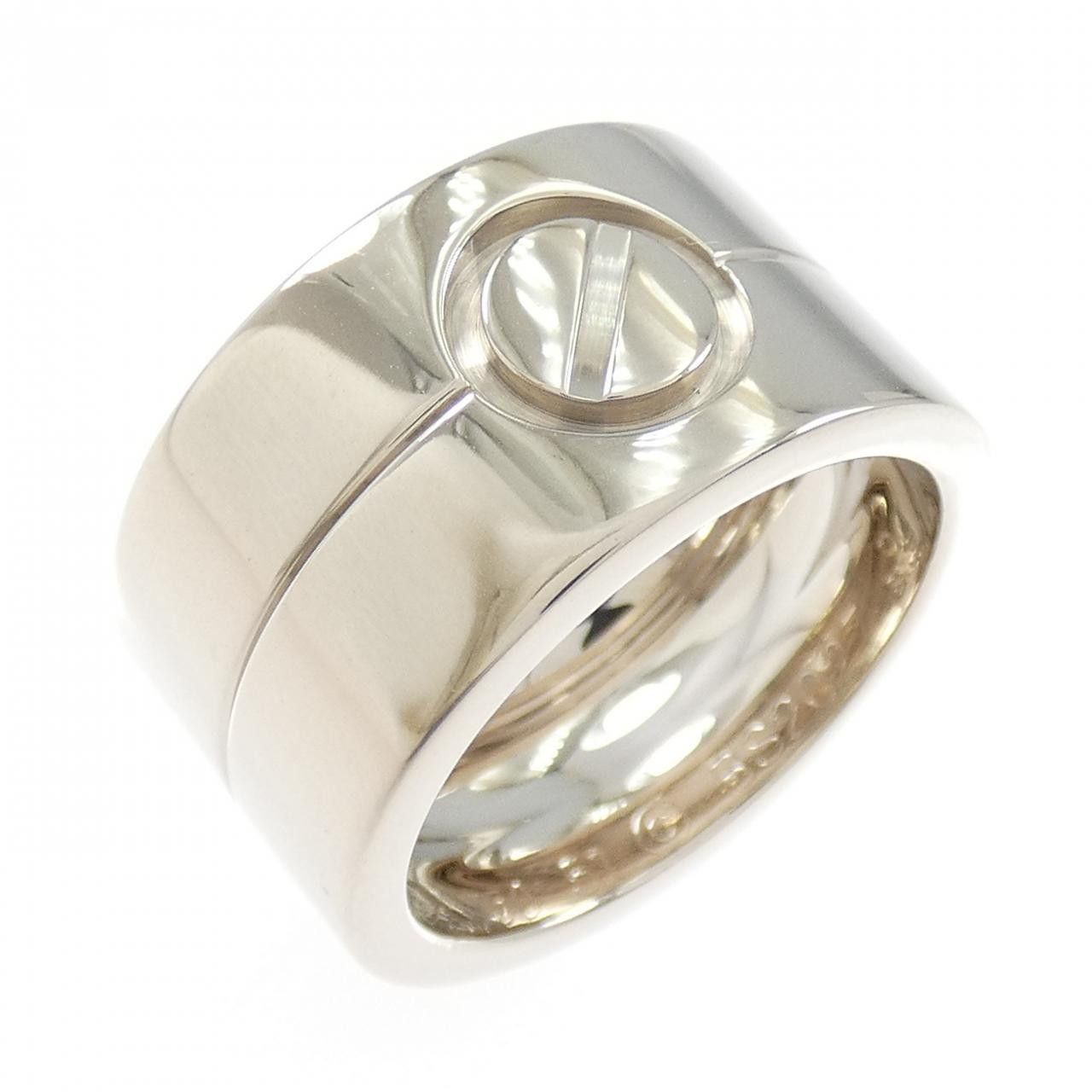Cartier Cartier Cartier High Love 750 White Gold Ring Size 11 Metal Ring B40478 DUTY FREE for USA Size ONE SIZE - 1 Thumbnail