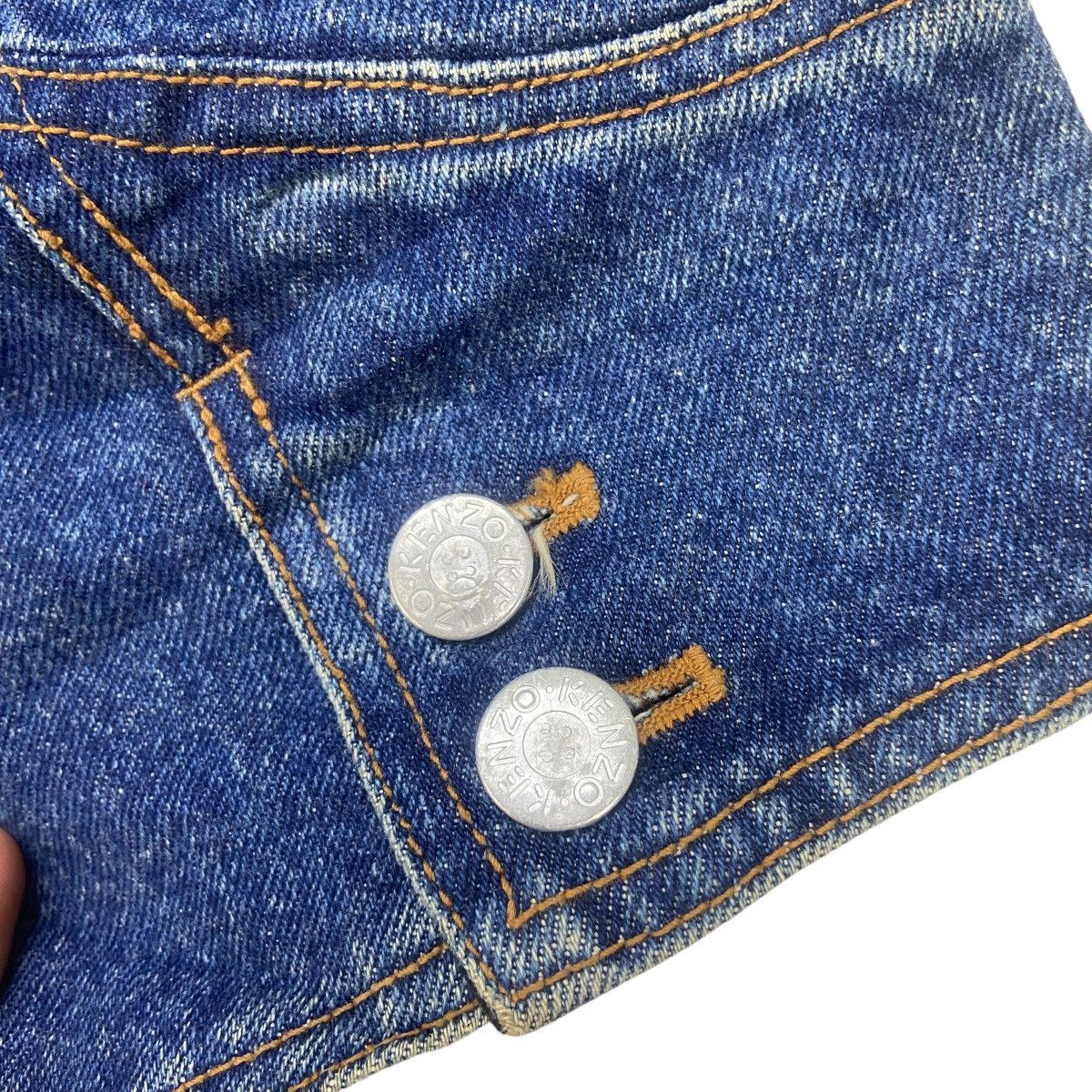 Kenzo Vintage Kenzo Sherpa Workwear Chore Heavy Denim Jacket Size US M / EU 48-50 / 2 - 13 Thumbnail