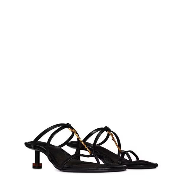 Jacquemus o1g2r1mq1024 Mule Sandals in Black Size US 9 / IT 39 - 3 Thumbnail