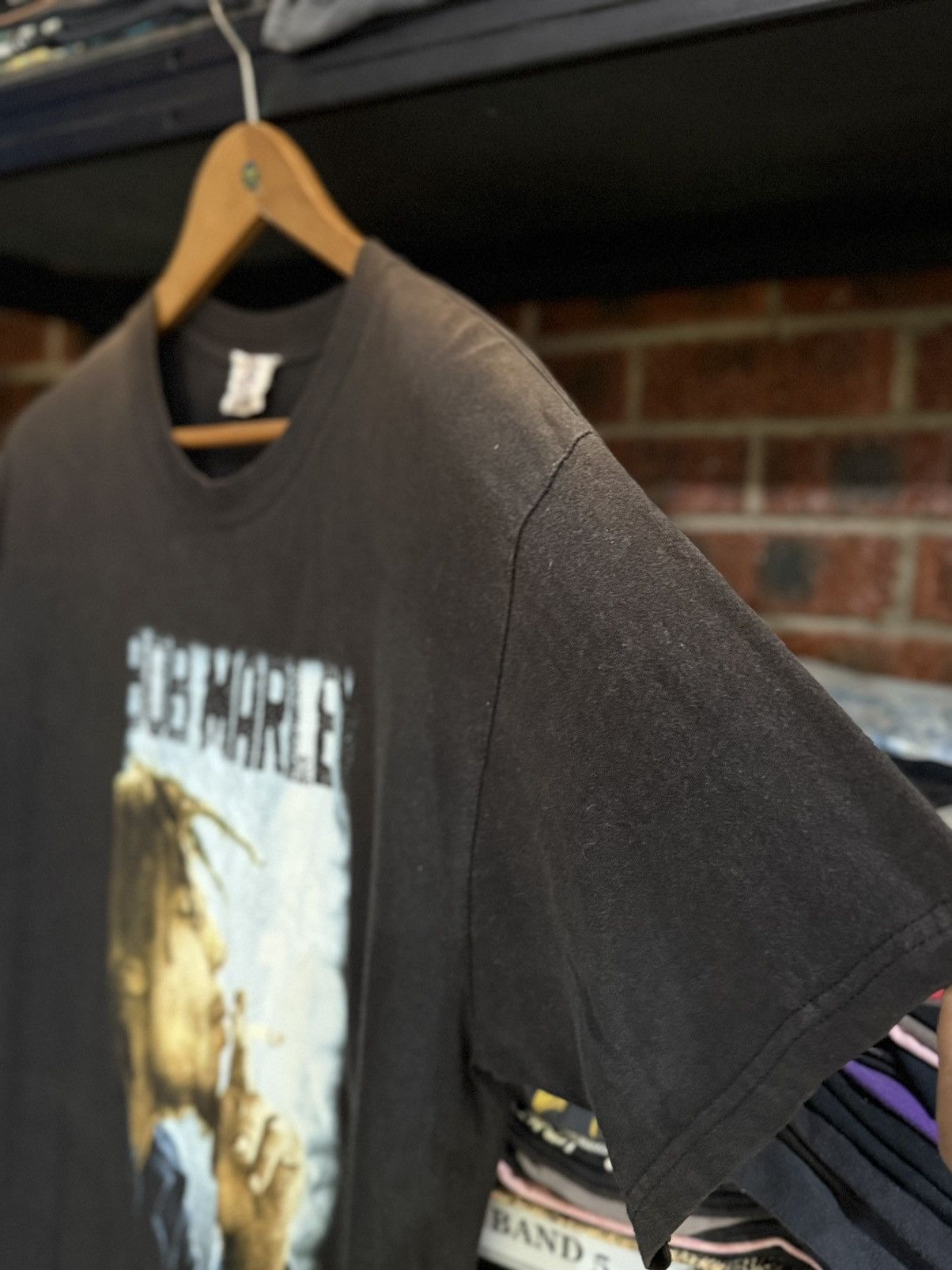 Rap Tees Thrashed Vintage 90s Bob Marley Hope Road Music Sun Faded T Size US L / EU 52-54 / 3 - 9 Thumbnail