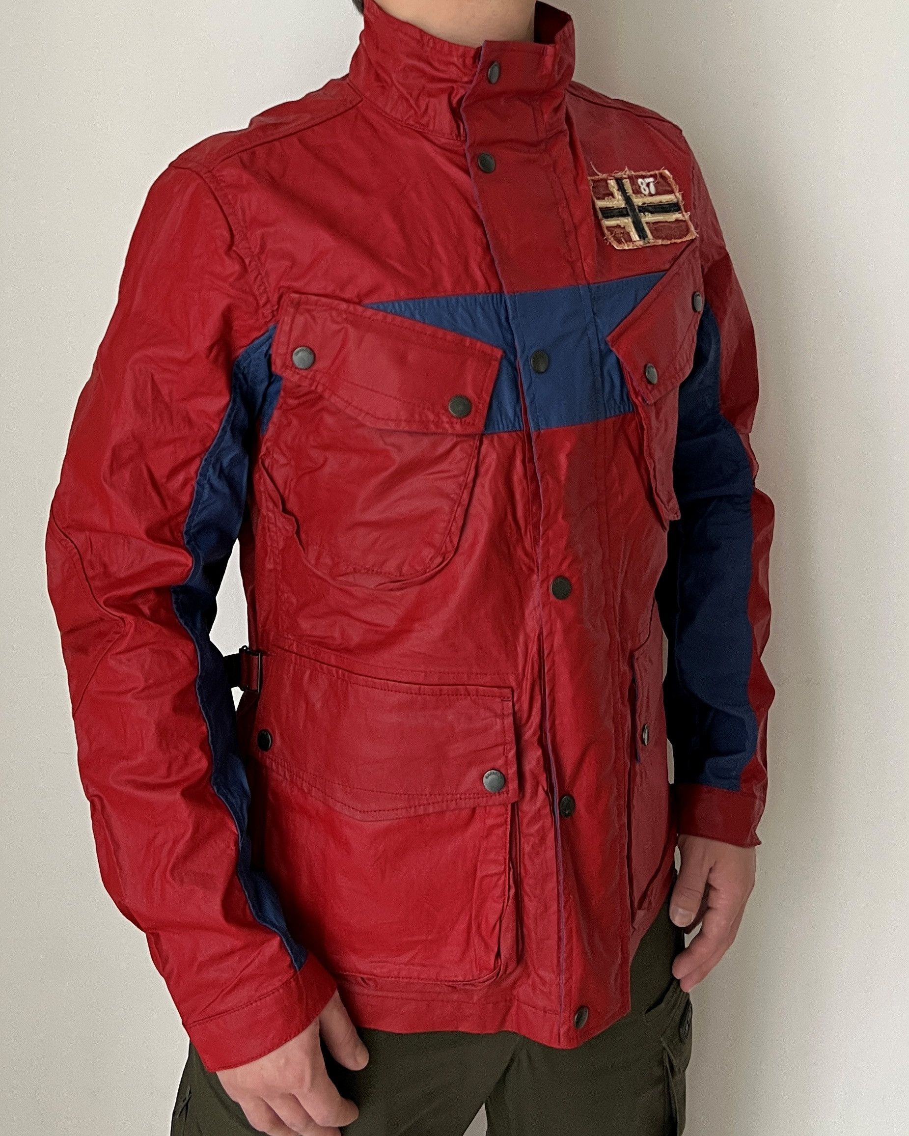 Napapijri NAPAPIJRI JACKET 100% LINEN WITH WATER-REPELLENT TREATMENT Size US L / EU 52-54 / 3 - 3 Thumbnail