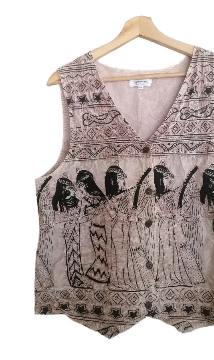Vintage Vintage Vest Eptemete Embroidery Yarn Contains Some Rayon Size US M / EU 48-50 / 2 - 4 Thumbnail