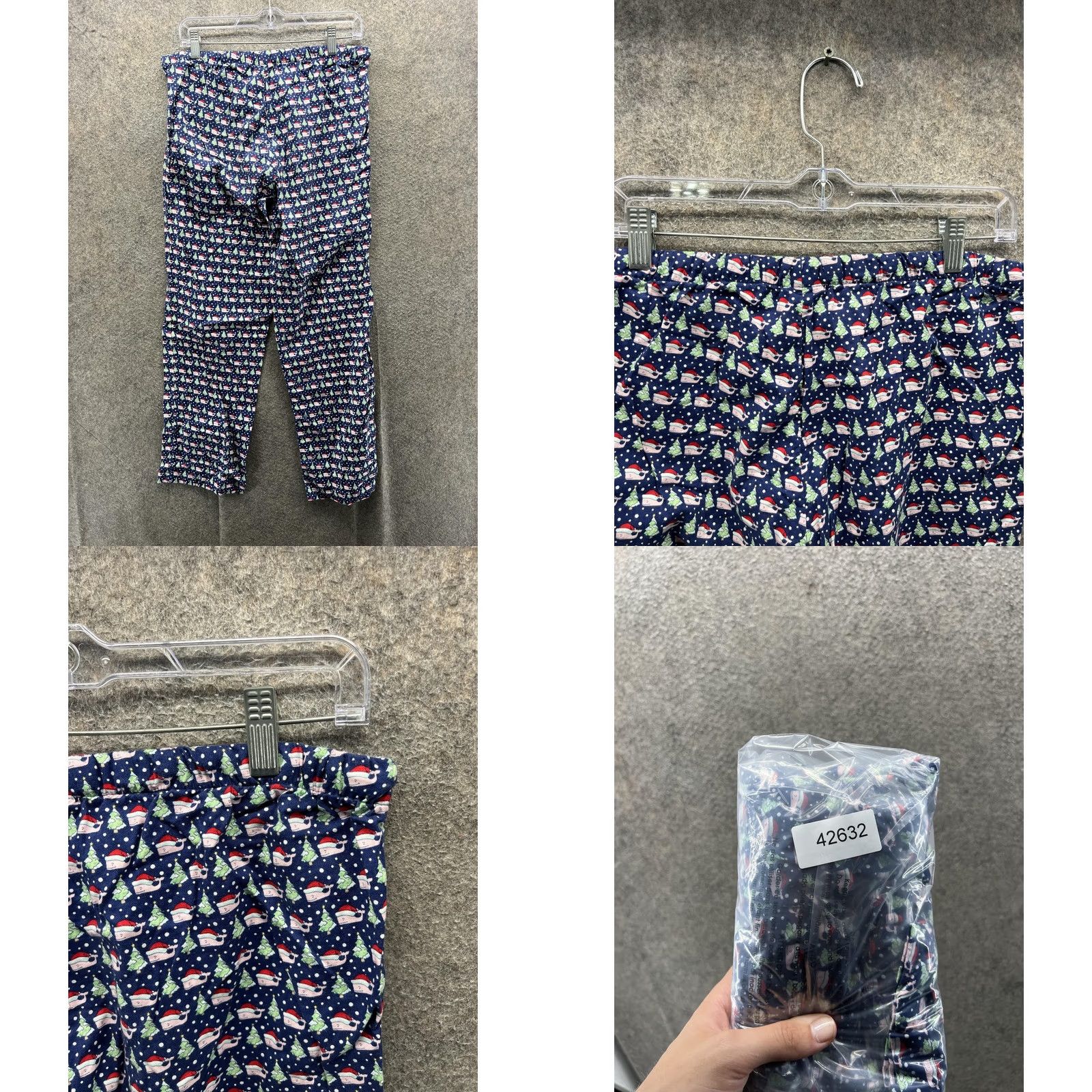 Vineyard Vines Vineyard Vines Pajama Pants Womens XS Blue Christmas Whale Flannel Sleep Print Size 26" / US 2 / IT 38 - 8 Thumbnail