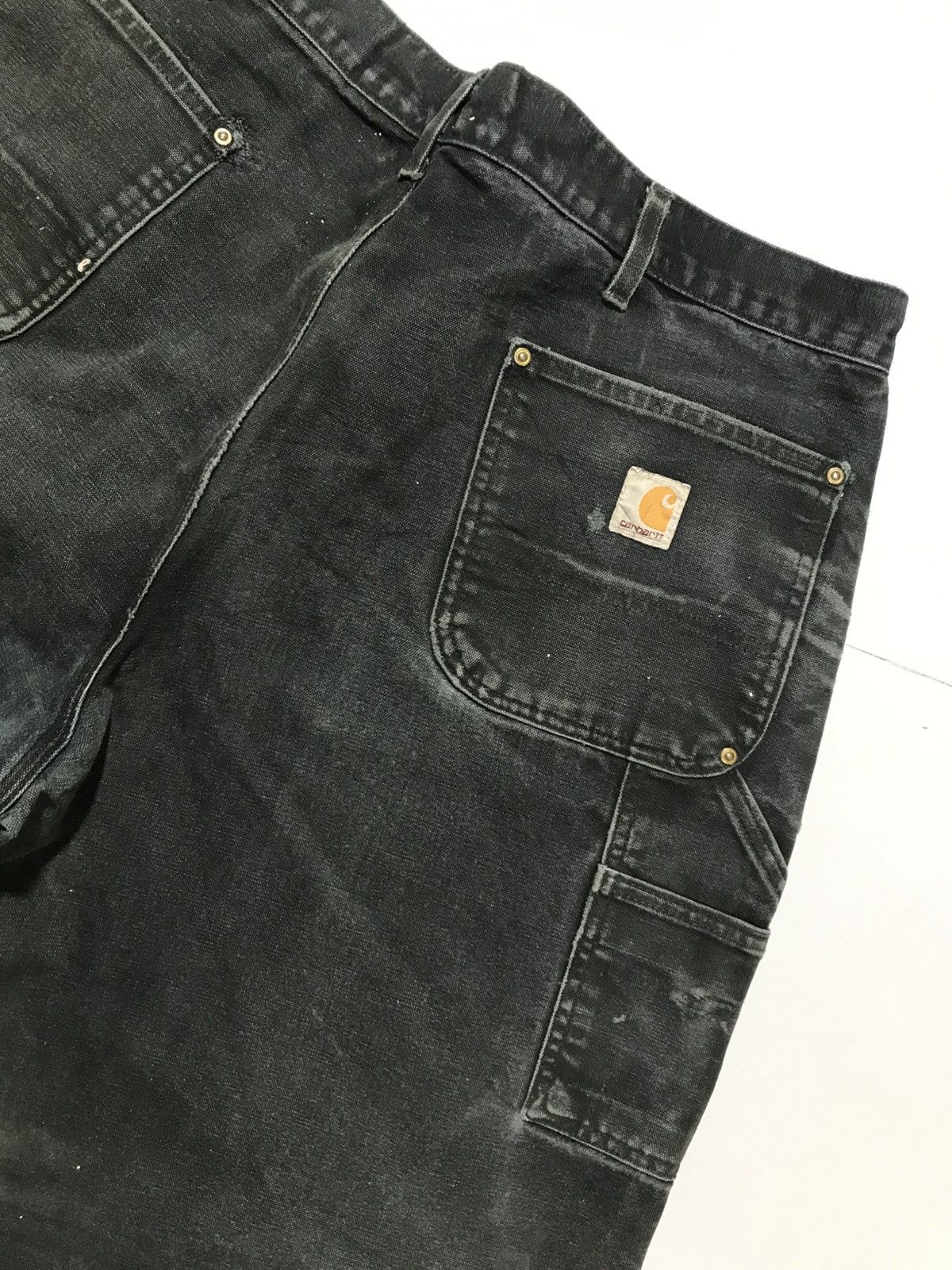 Carhartt Vintage carhartt B01 BLK double knee repaired denim Size US 42 / EU 58 - 12 Thumbnail