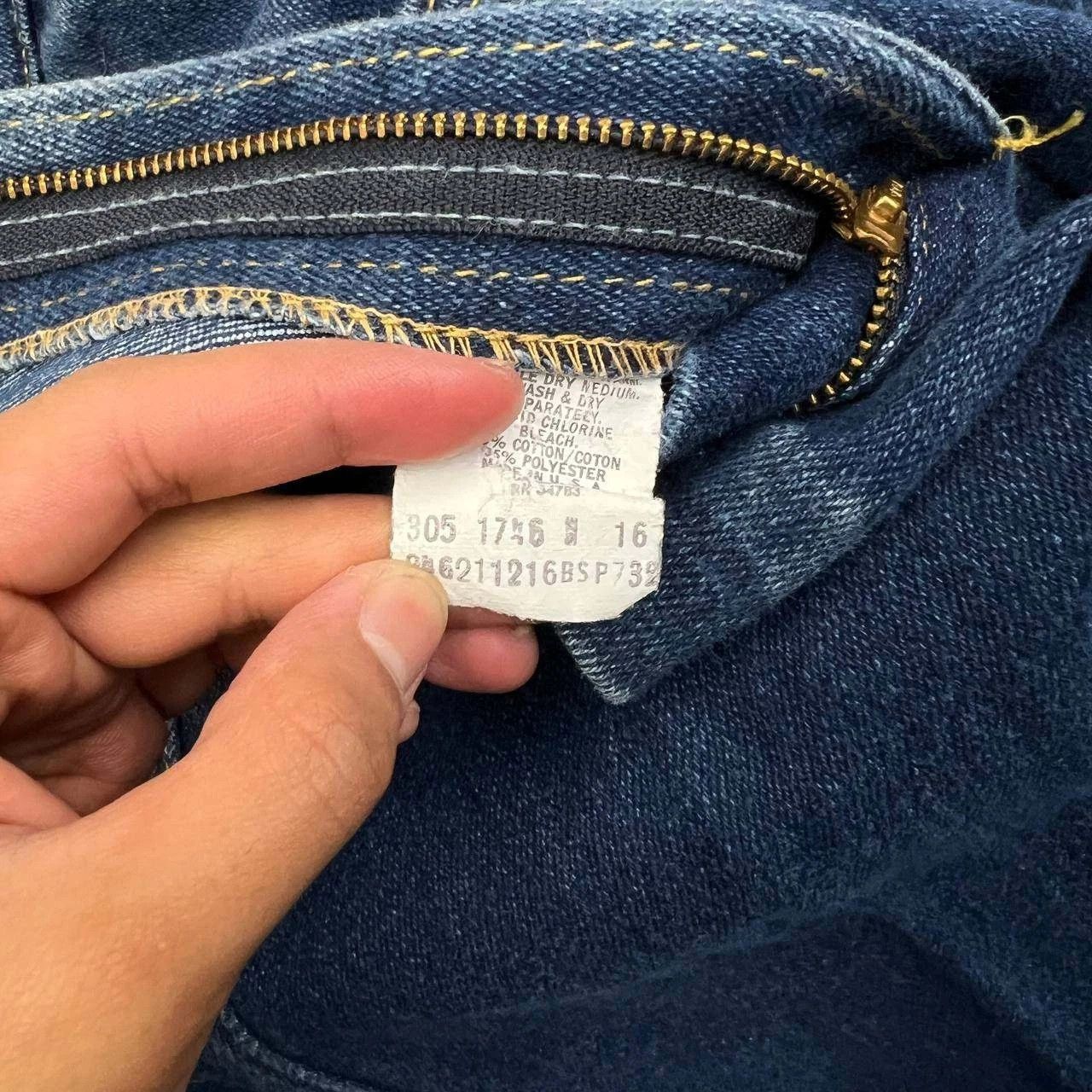 Lee Lee Jeans Women 16 Faded Denim Pants Straight Pockets 30x31 Size 30" / US 8 / IT 44 - 4 Thumbnail