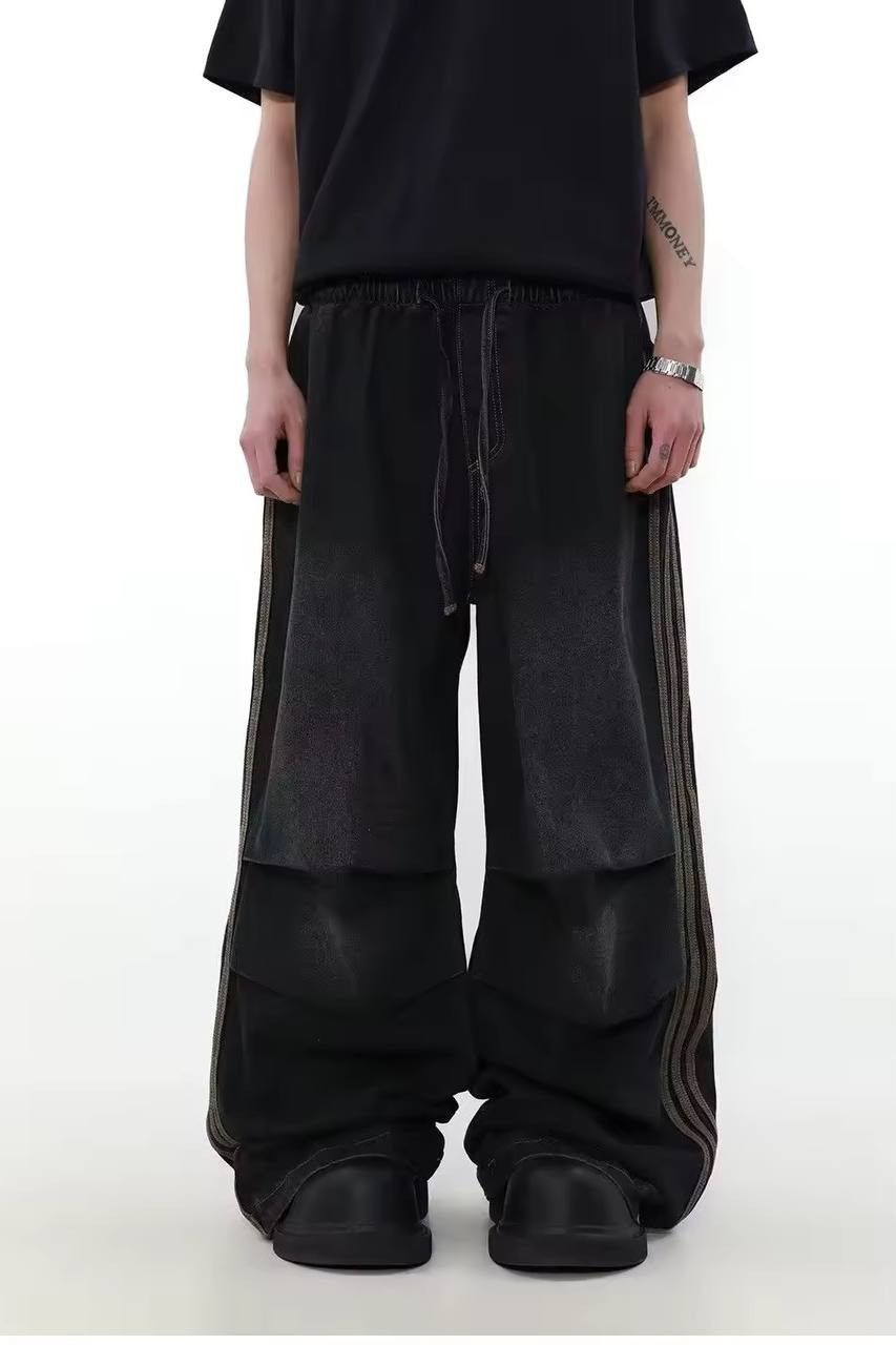 Japanese Brand × Vintage frayed jeans with elastic bands Size US 38 / EU 54 - 2 Thumbnail