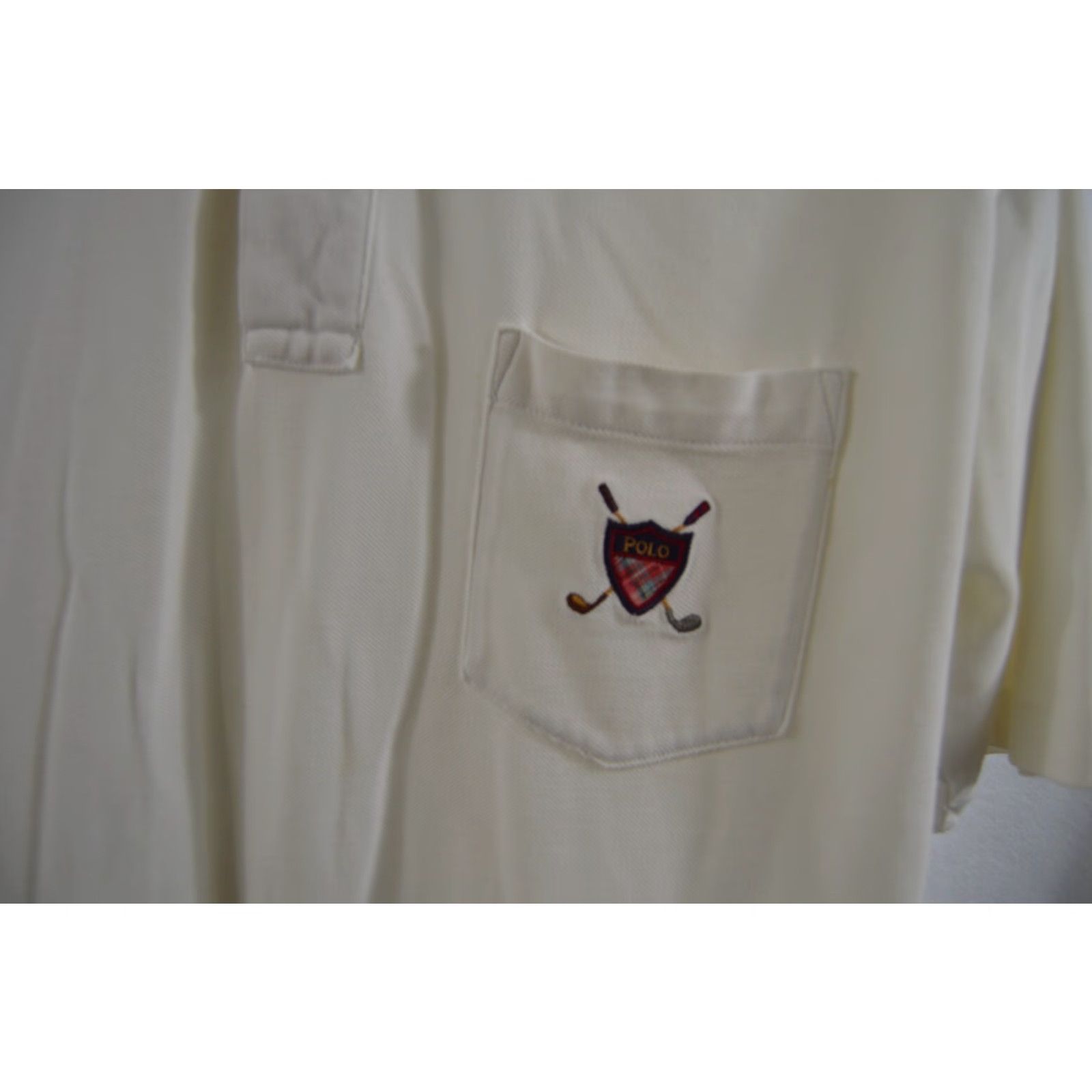 Ralph Lauren Polo Golf Ralph Lauren Men's Polo SS Shirt Large White Crest Shirt Mens Polo White Crest Polo SS Shirt Large Size US L / EU 52-54 / 3 - 3 Thumbnail
