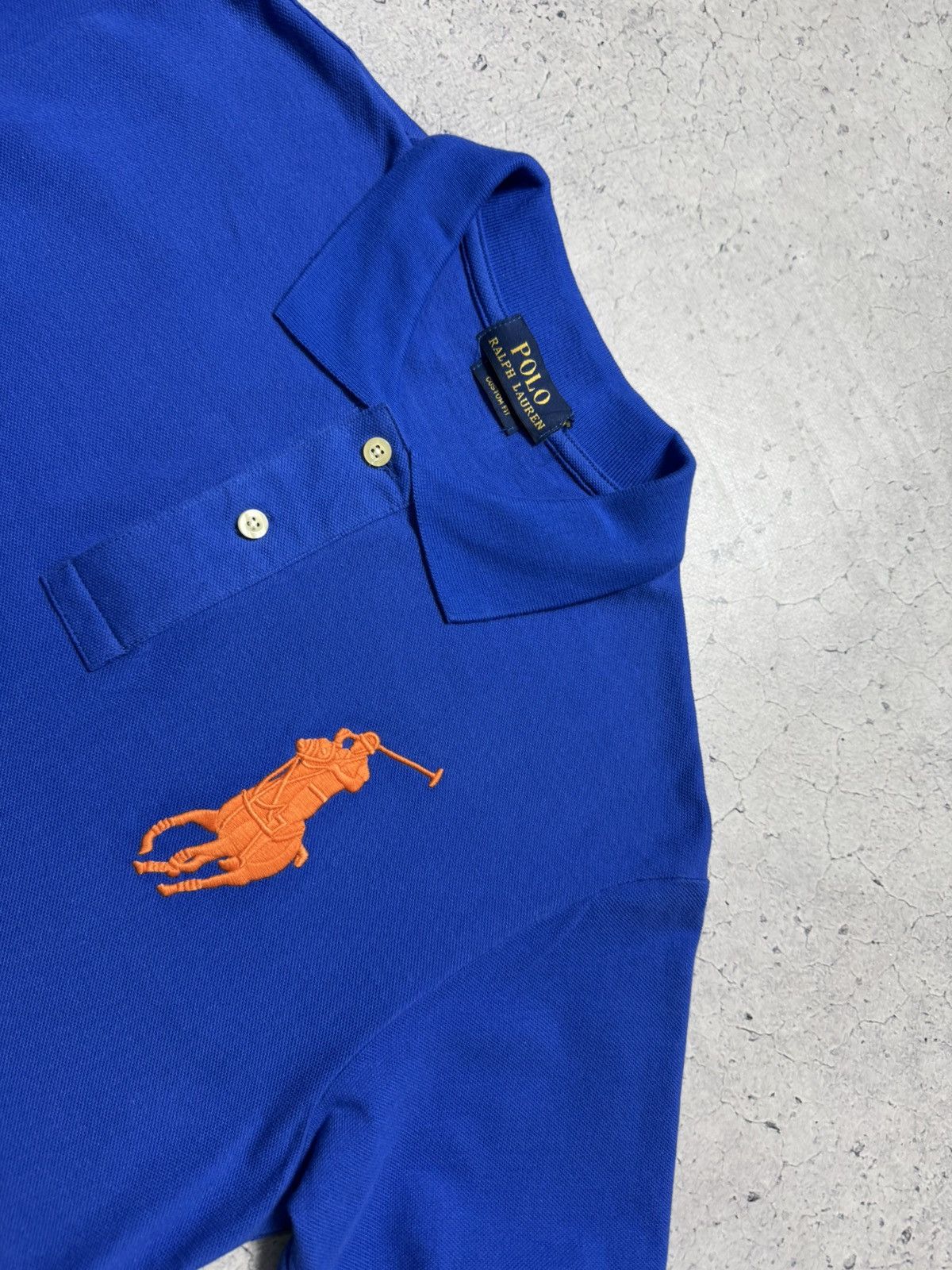 Polo Ralph Lauren Polo Ralph Lauren Blue Big Pony Vintage Polo Shirt Size US S / EU 44-46 / 1 - 3 Thumbnail