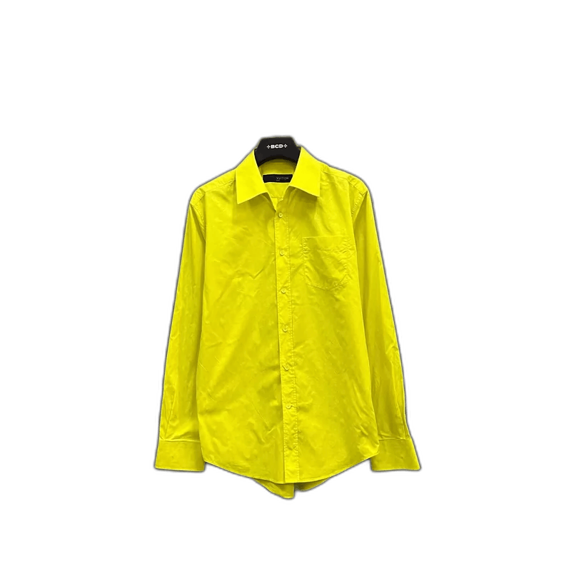 Louis Vuitton Louis Vuitton Yellow Long Sleeve Shirt M Size Size US M / EU 48-50 / 2 - 1 Thumbnail