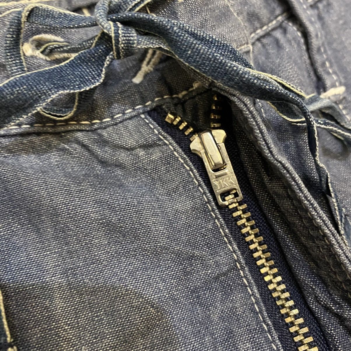 45rpm 2000s 45rpm Drawstring Linen Blue Short Pants Size US 29 - 8 Thumbnail