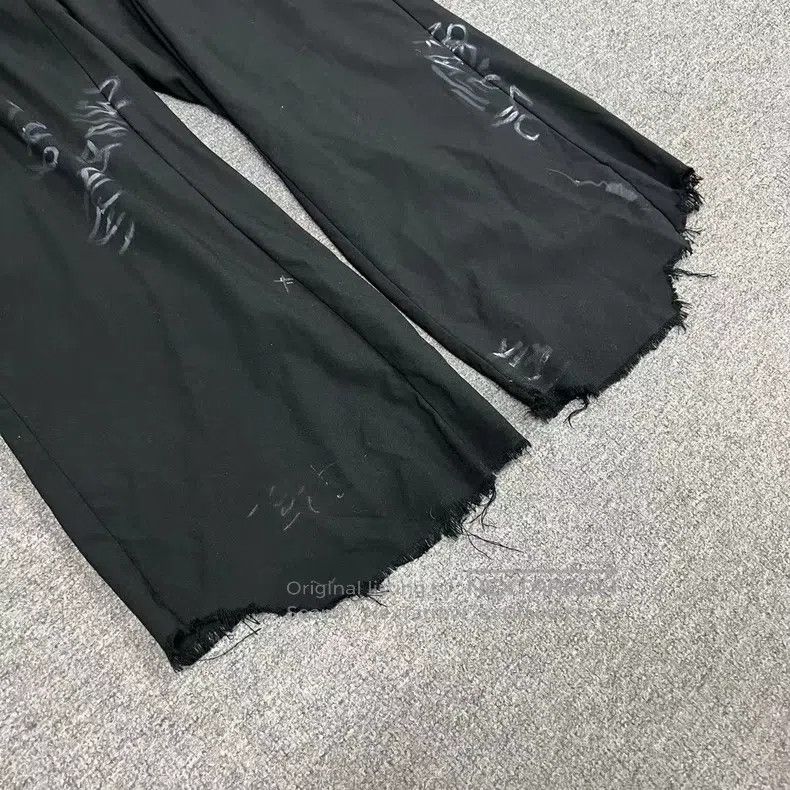 Balenciaga Balenciaga size XS Graffiti Destroyed Wool Dress Pants Size US 27 - 4 Thumbnail