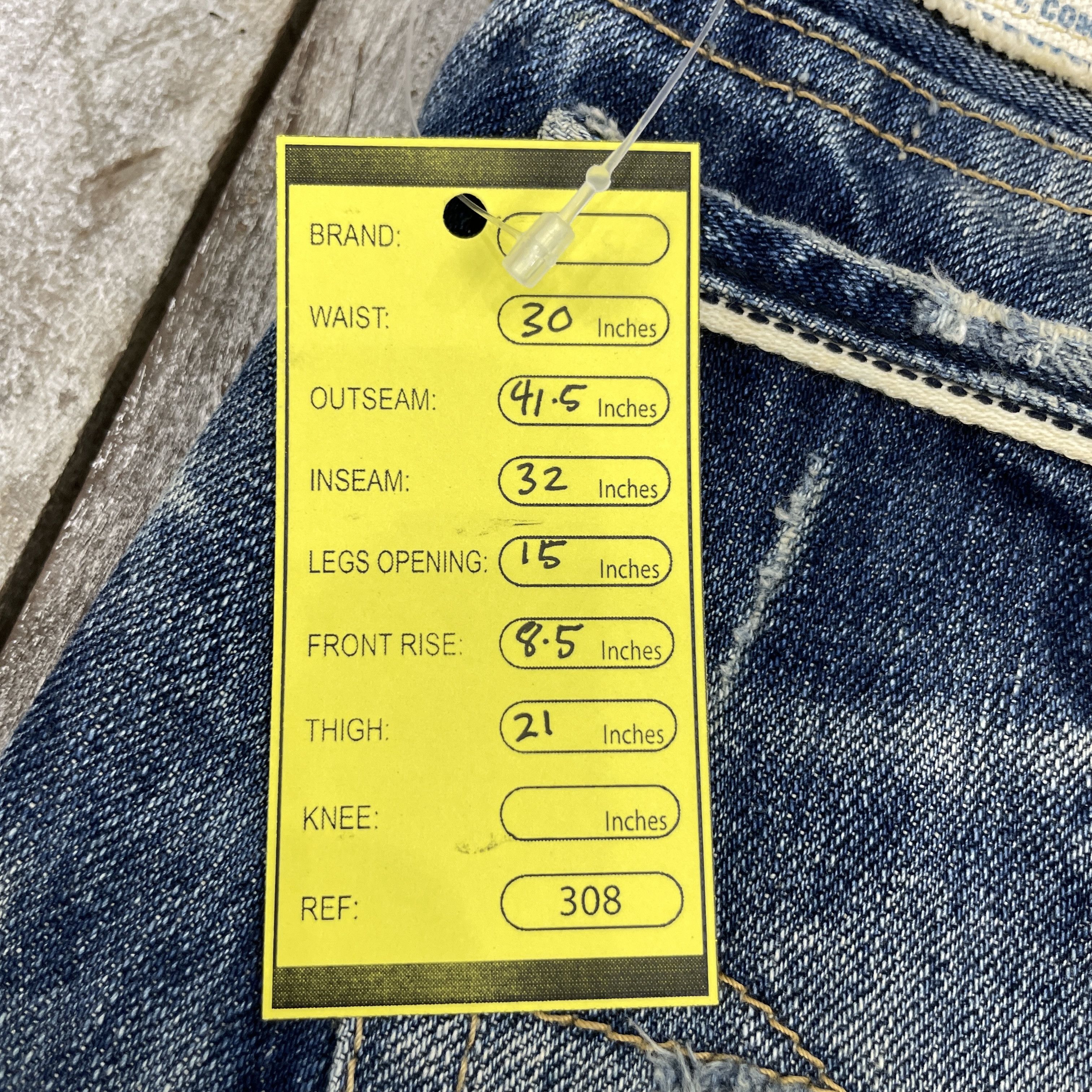 Japanese Brand × Vintage Vintage Nikisix Blue Denim Distressed Jeans - WC308 Size US 30 / EU 46 - 10 Thumbnail