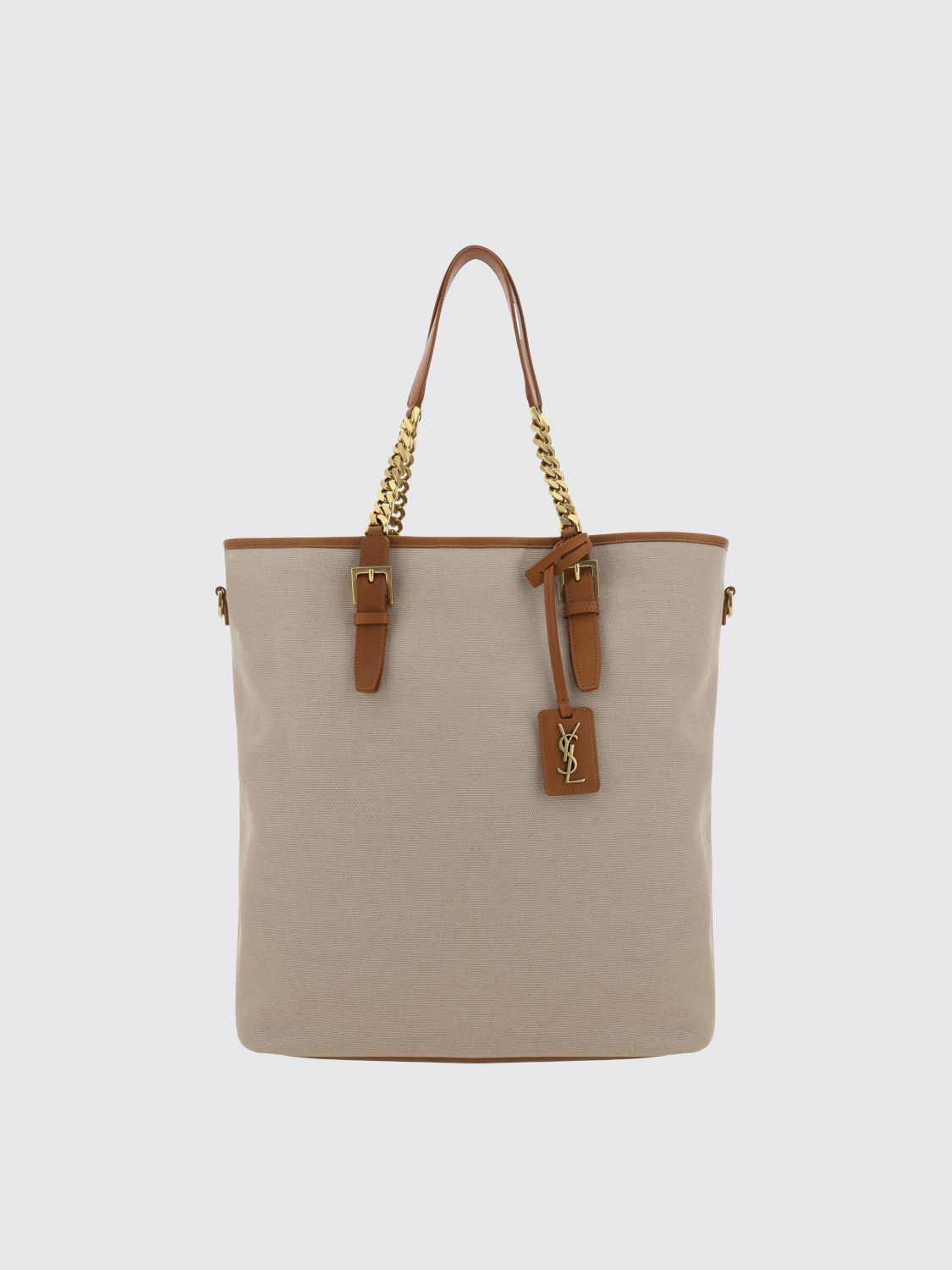 Saint Laurent Paris Saint Laurent Shoulder Bag Woman Ecru, Women's