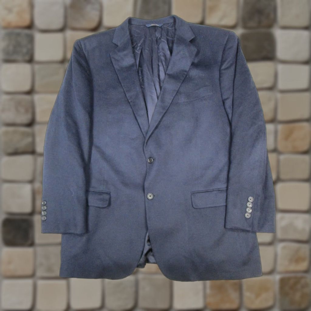Brooks Brothers Brooks Brothers Blazer Mens 45 R Blue Loro Piana Cashmere Sports Coat Size 48R - 1 Thumbnail