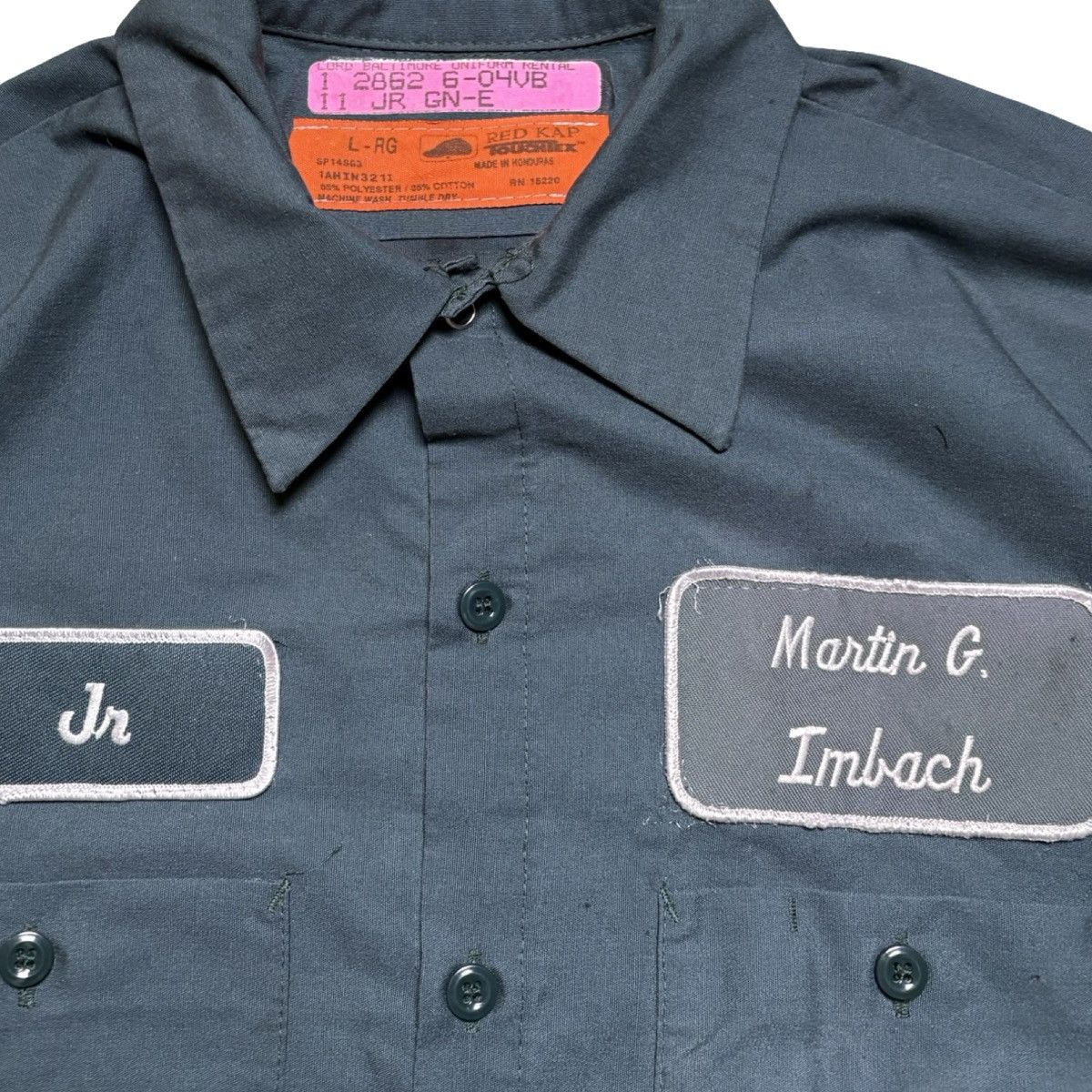 Other Red Kap "Jr Embroidered Work Shirt Navy Blue L Imbach Size US L / EU 52-54 / 3 - 3 Thumbnail