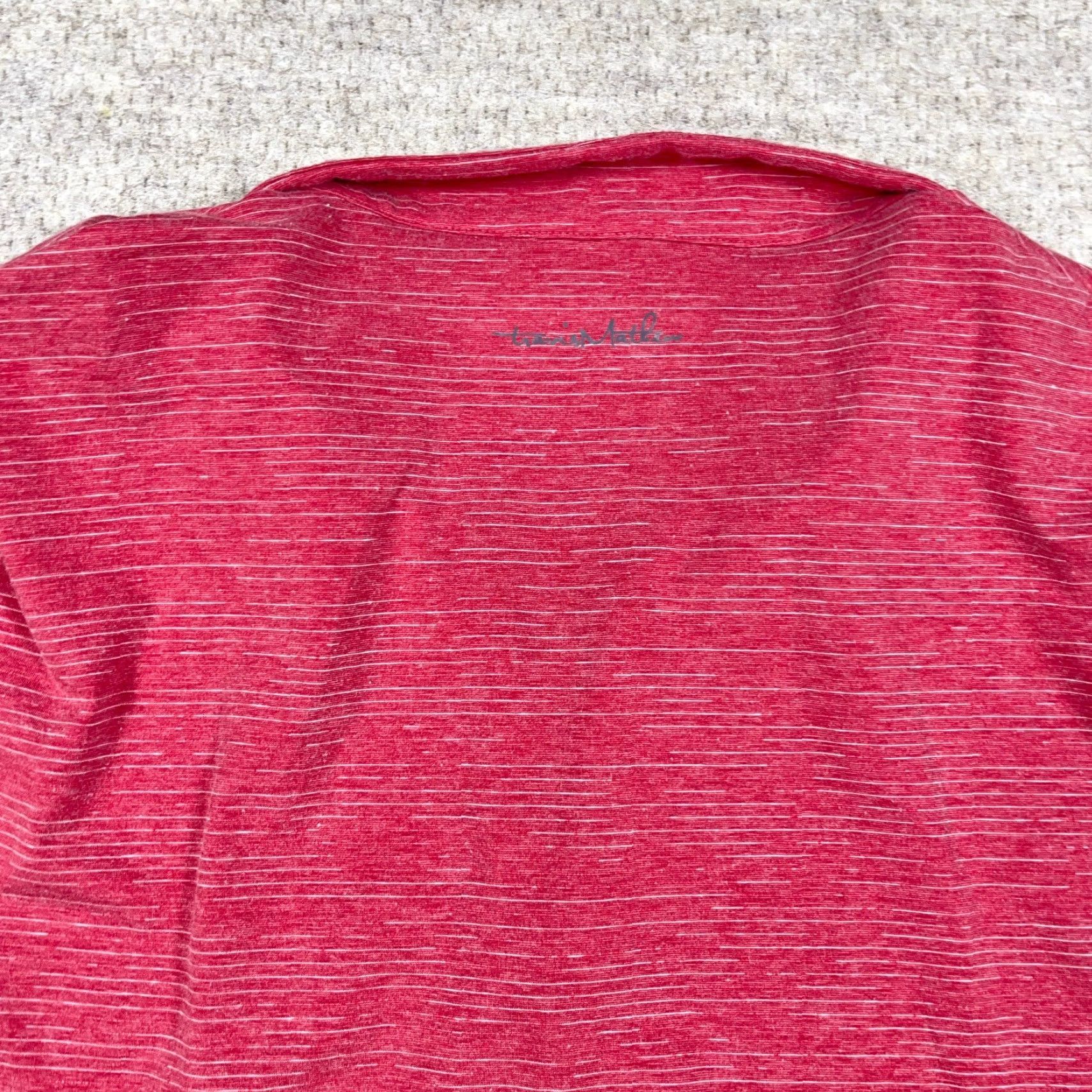 TravisMathew Travis Mathew Sweater Men XL Pink Pullover 1/4 Zip Mock Neck performance Knit Size US XL / EU 56 / 4 - 7 Thumbnail