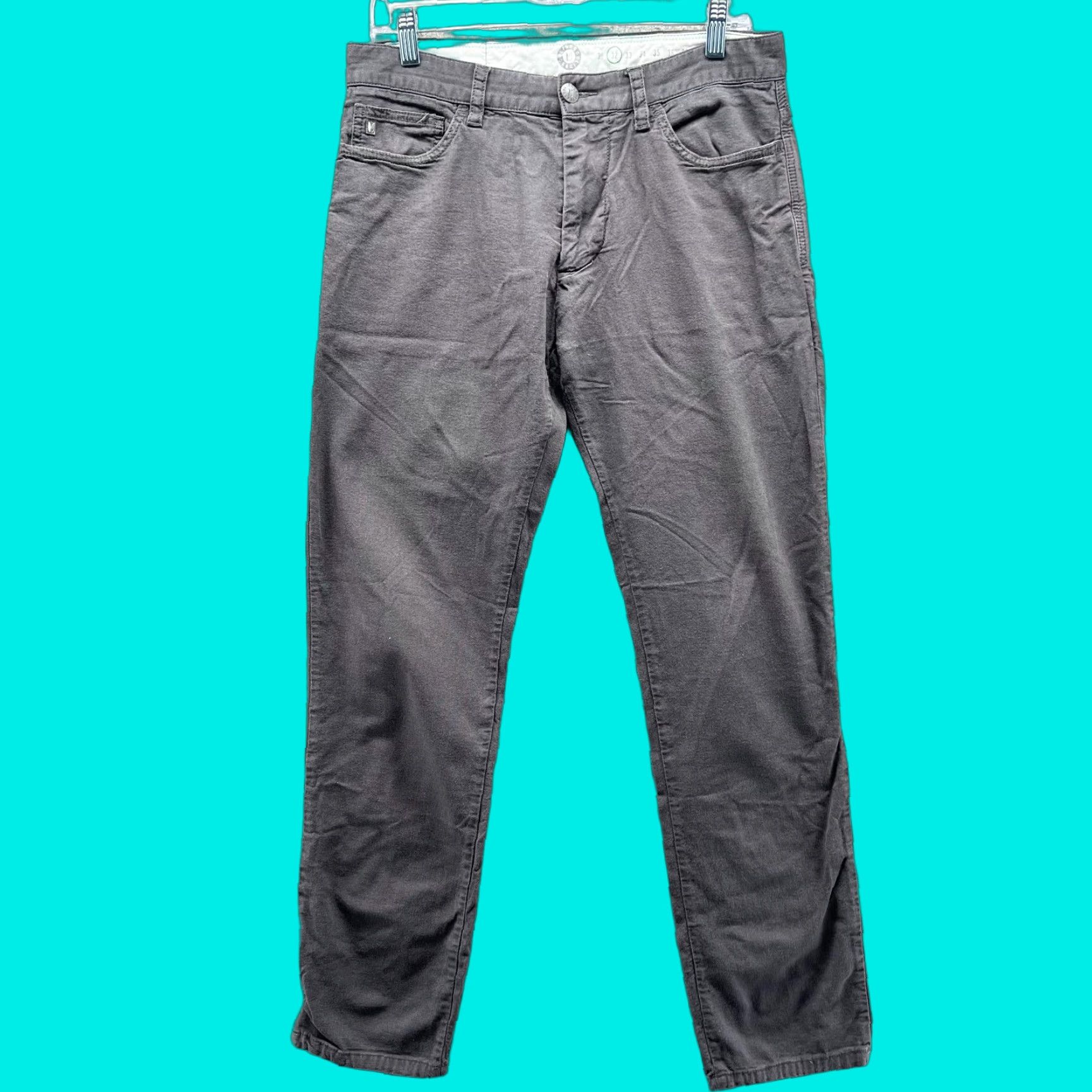 Denime Linksoul Jeans Mens 32 Grey Denim Straight Stretch Classic EUC Pants 5-Pocket Vintage Size US 32 / EU 48 - 1 Thumbnail